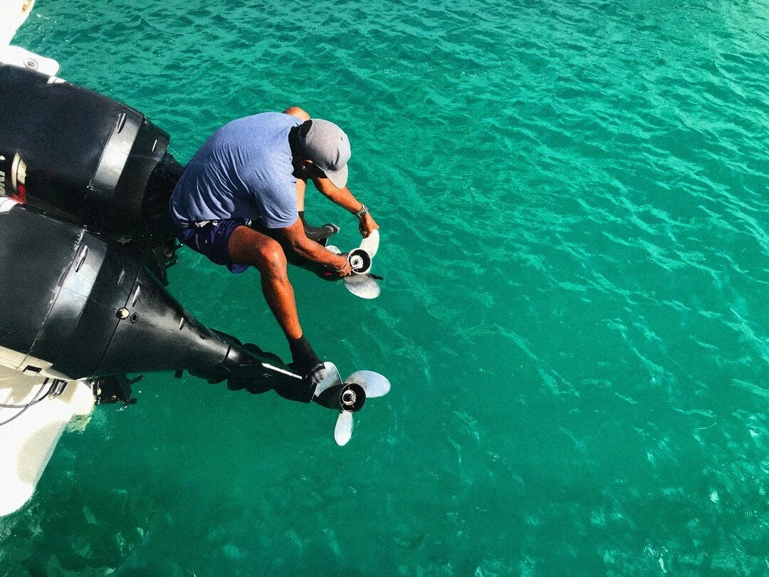 Hanging On The Edge: A Tale of Prop Bushings.

Inside the prop hub (propeller) there are rubber bushings designated to absorb the shockwave generated when shifting. 

What happens when you've spun a prop? 

The prop will spin freely with quite little