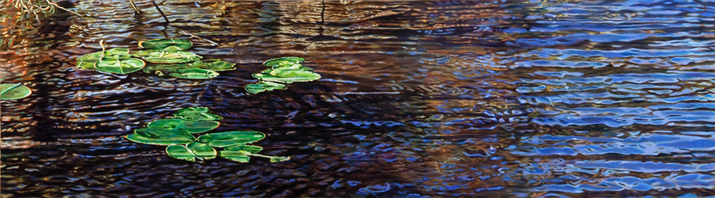 Undulation , acrylic on canvas, 24 x 86", 2011