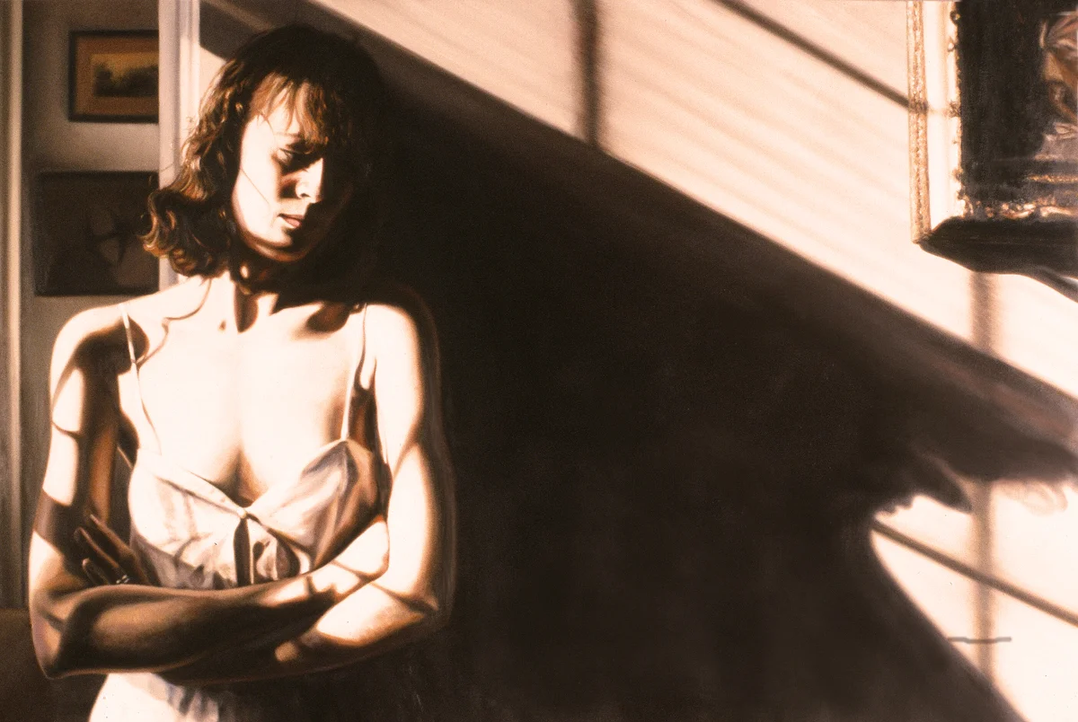 Against the Wall , oil, 32” x 48”, 1995