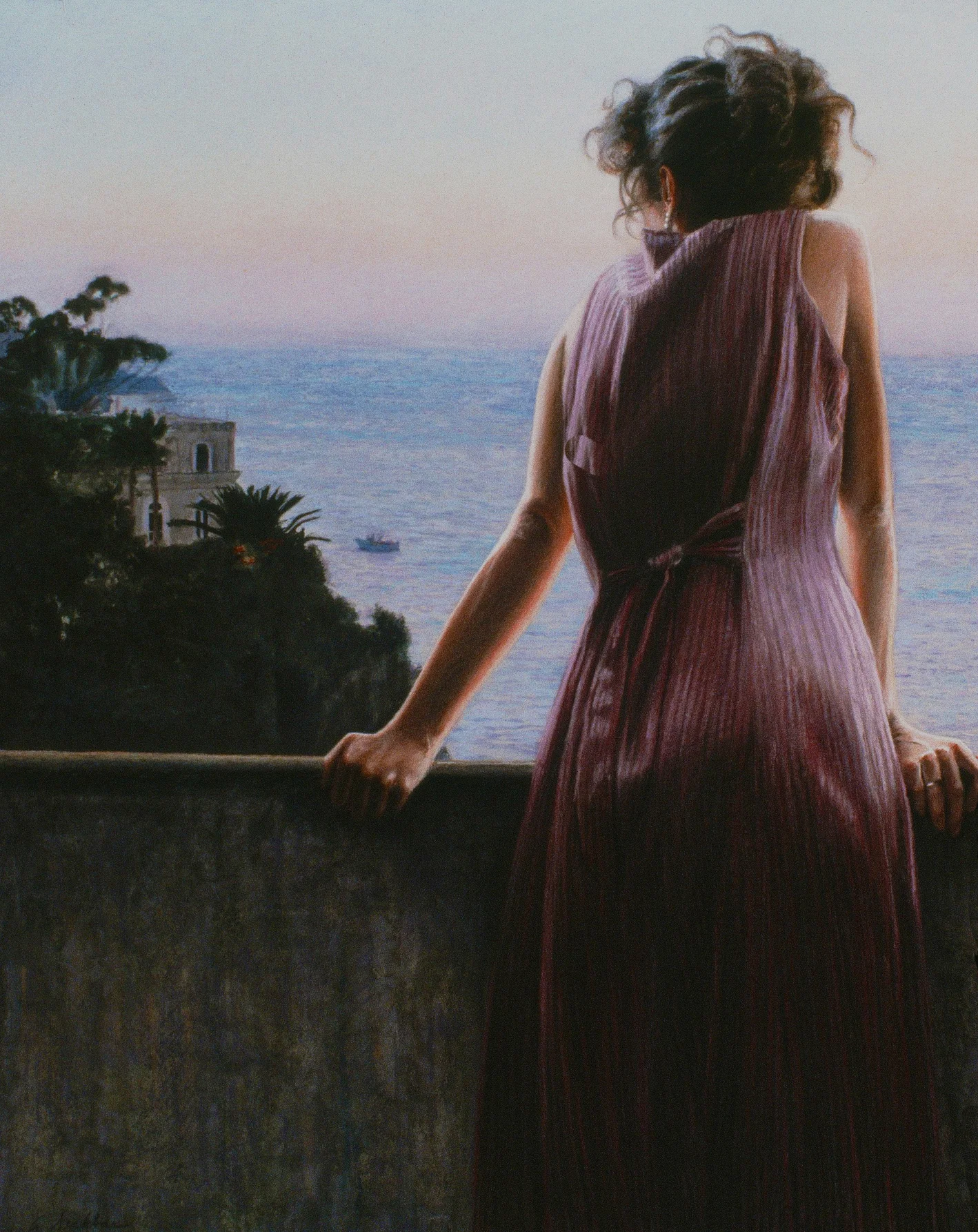 View of Sorrento: Twilight , limited edition print, 38.5” x 30”, ed. 275, 1999