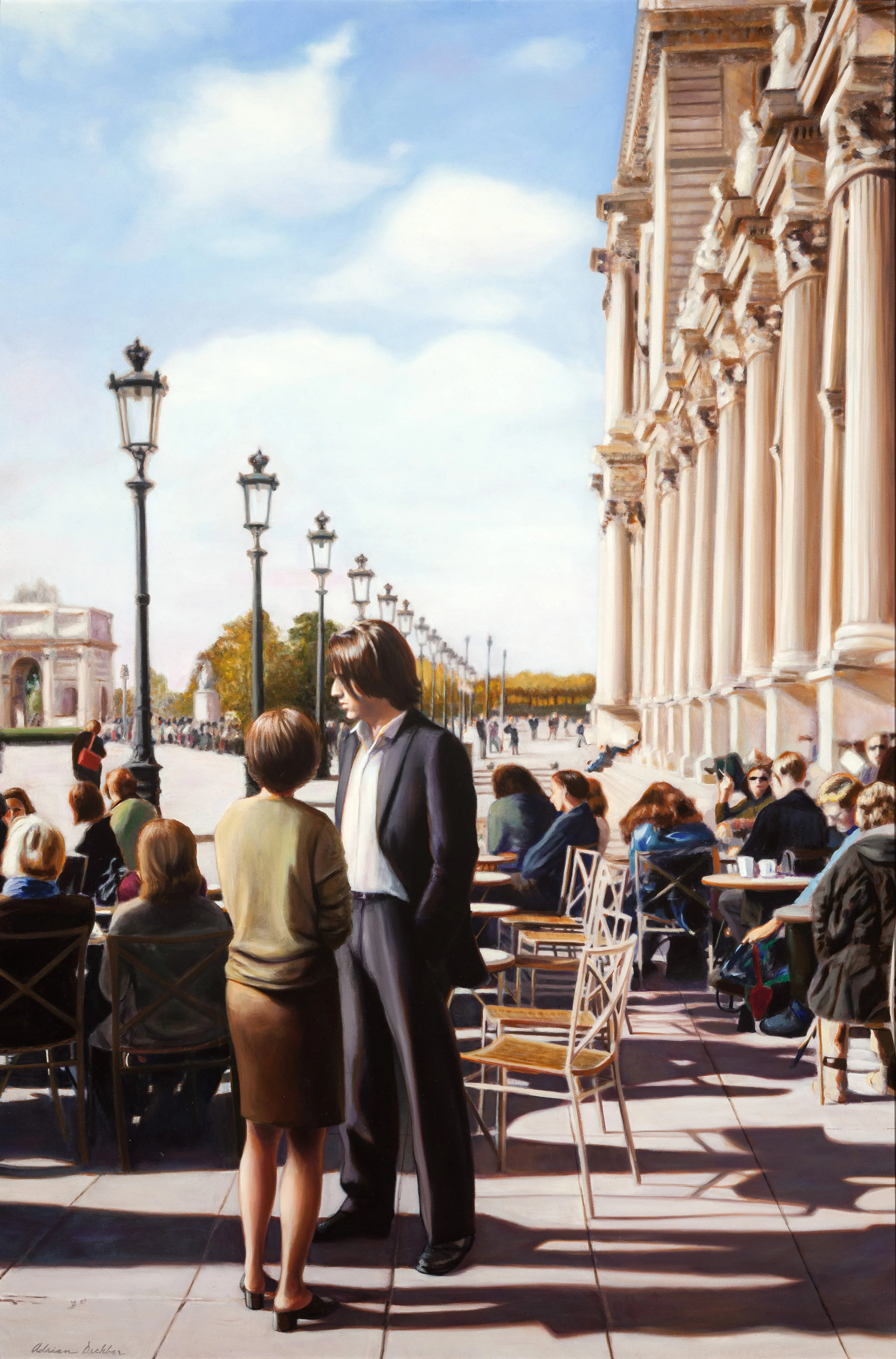 A Man in Paris , oil, 42” x 28”, 2001