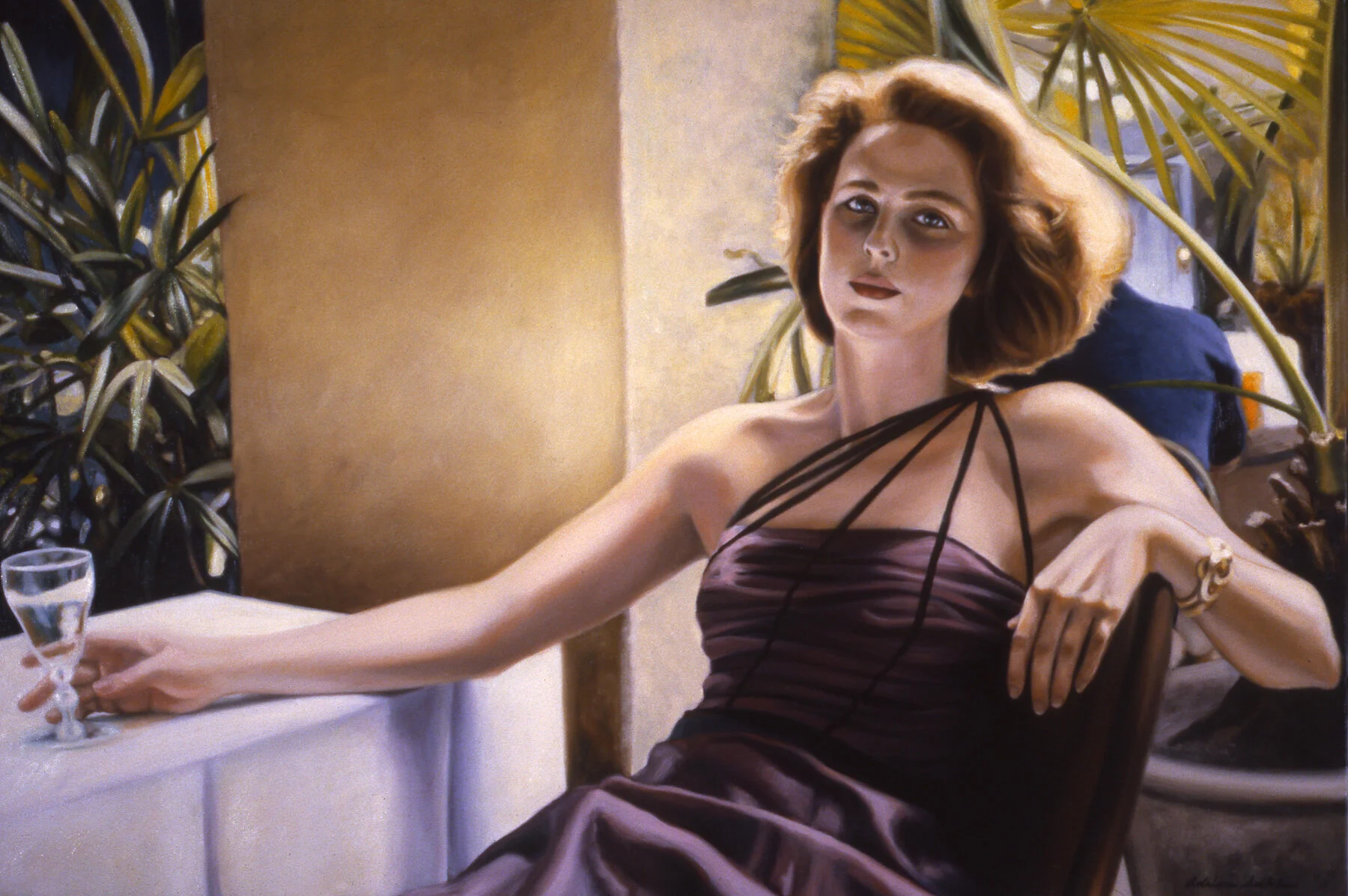 Courtyard Napoleon House , oil, 24” x 36”, 1988