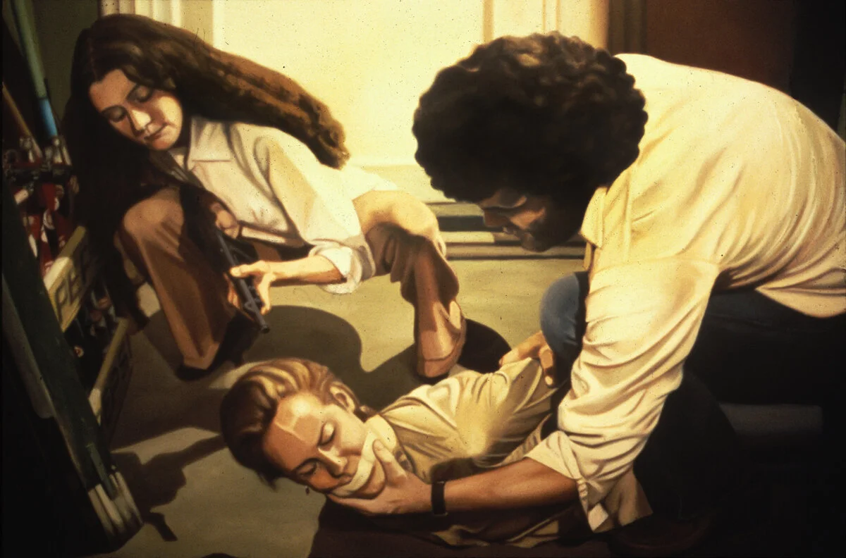 Kidnap! I , oil on canvas, 48” x 76”, 1979