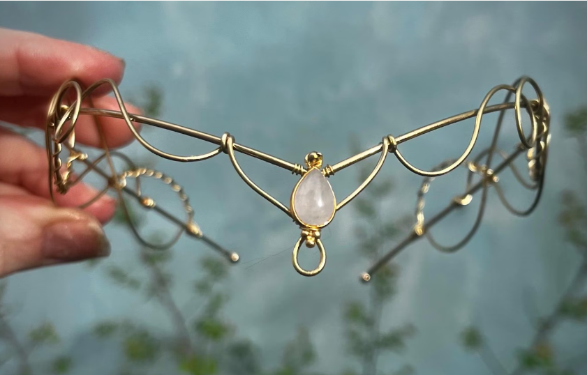 Elva Elven Gemstone Forehead Circlet