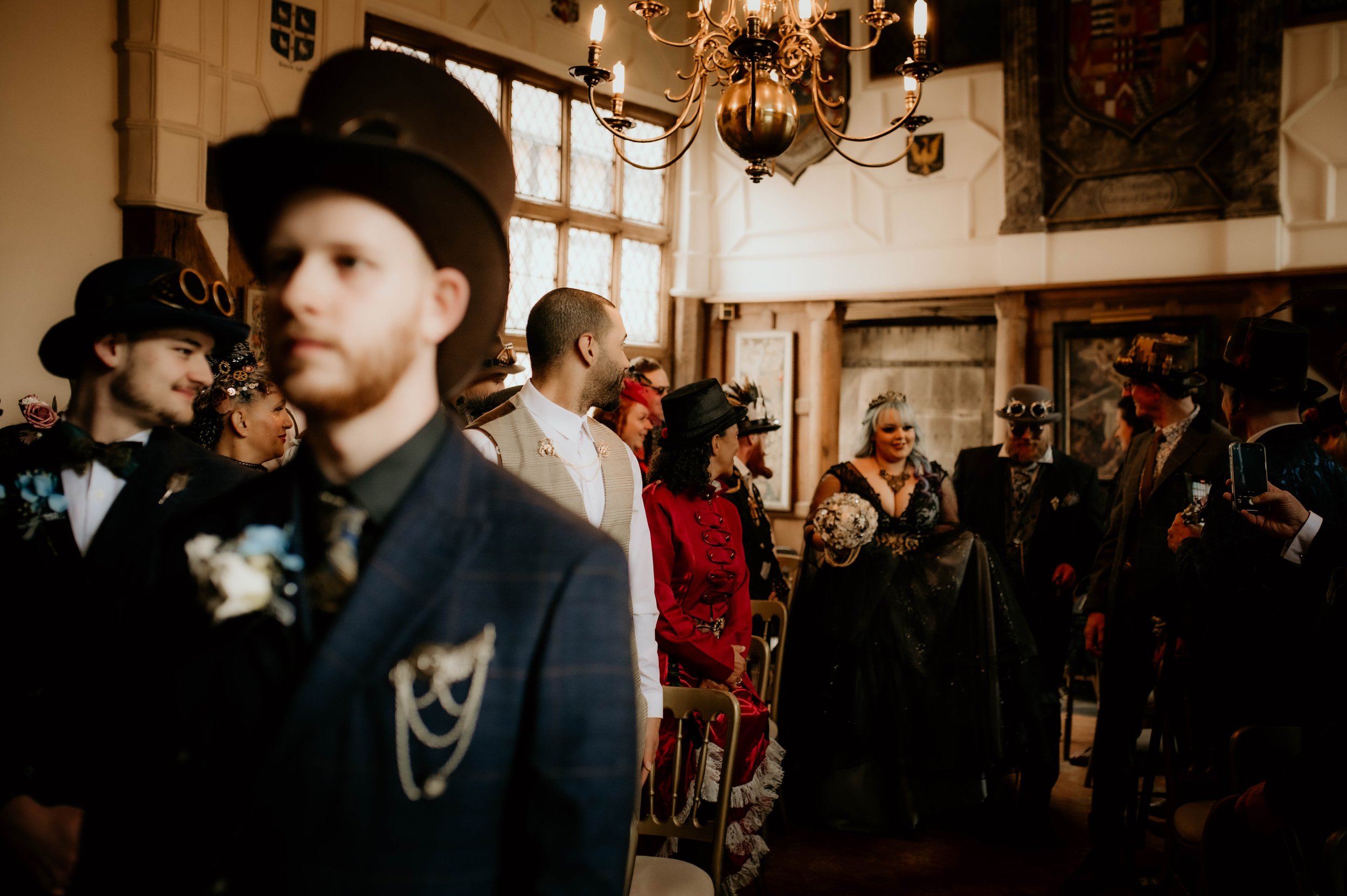 Legend Bridal Gothic Steampunk Wedding Ceremony entrance.jpg