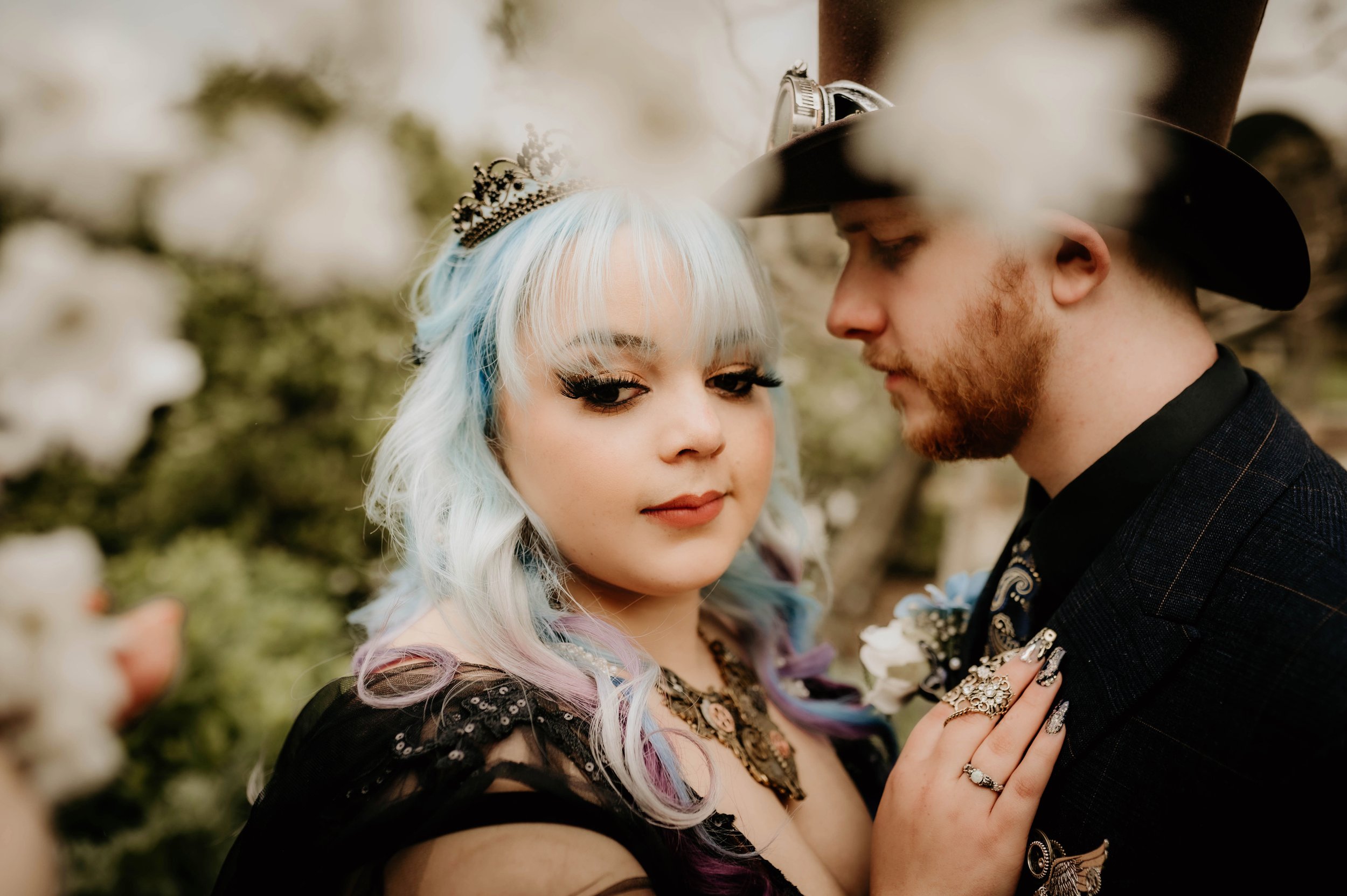 Legend Bridal Gothic Steampunk Wedding just married 1.jpg