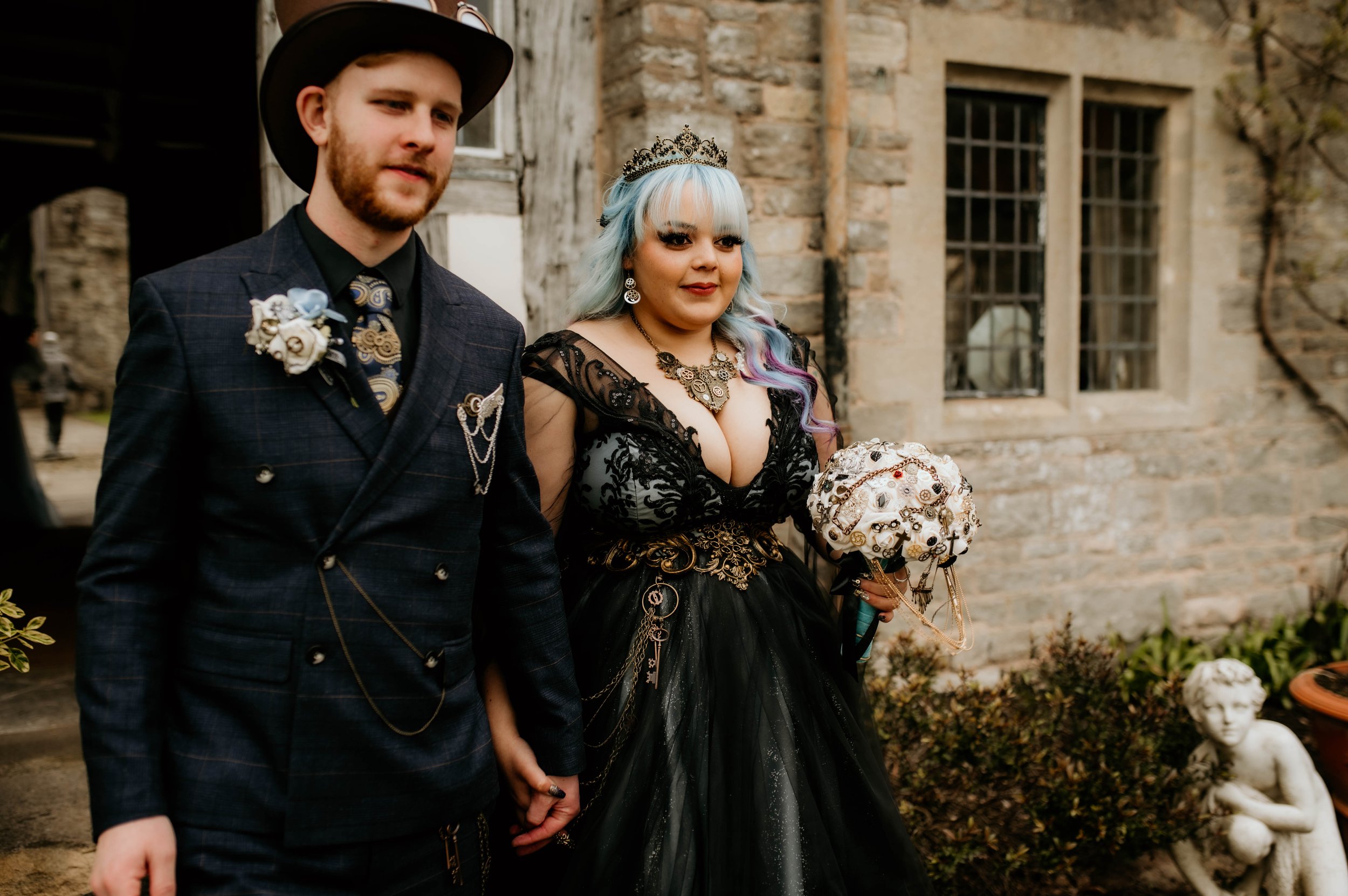 Legend Bridal Gothic Steampunk Wedding Portraits Just Married.jpg
