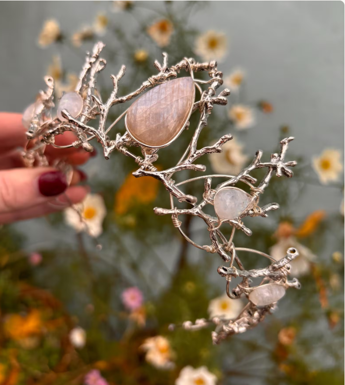 Elodie, Moonstone woodland crown