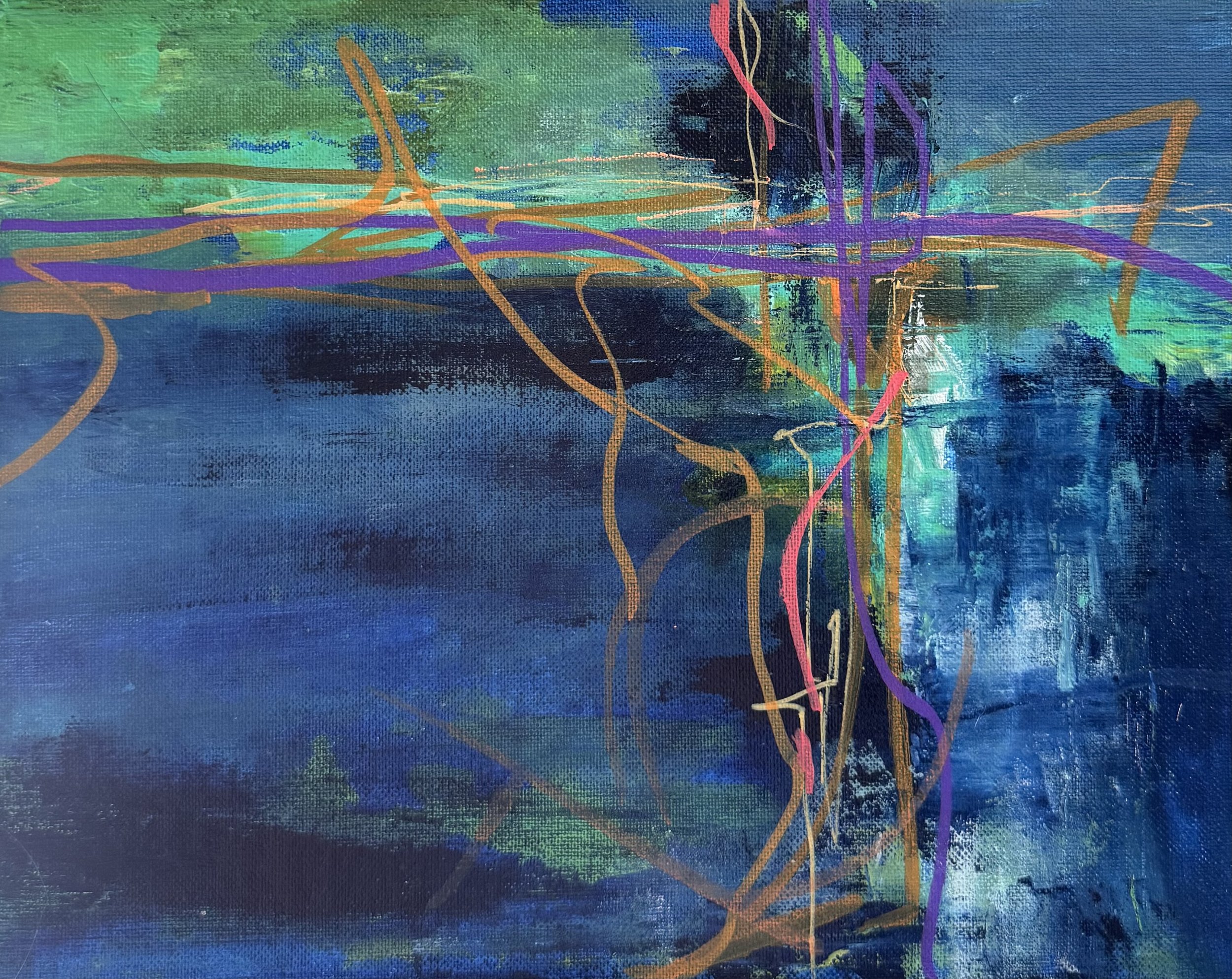 Burckhardt_A Frog, A Fish, and an Apricot Walk into a Bar..._11x14_Acrylic_$425.jpeg