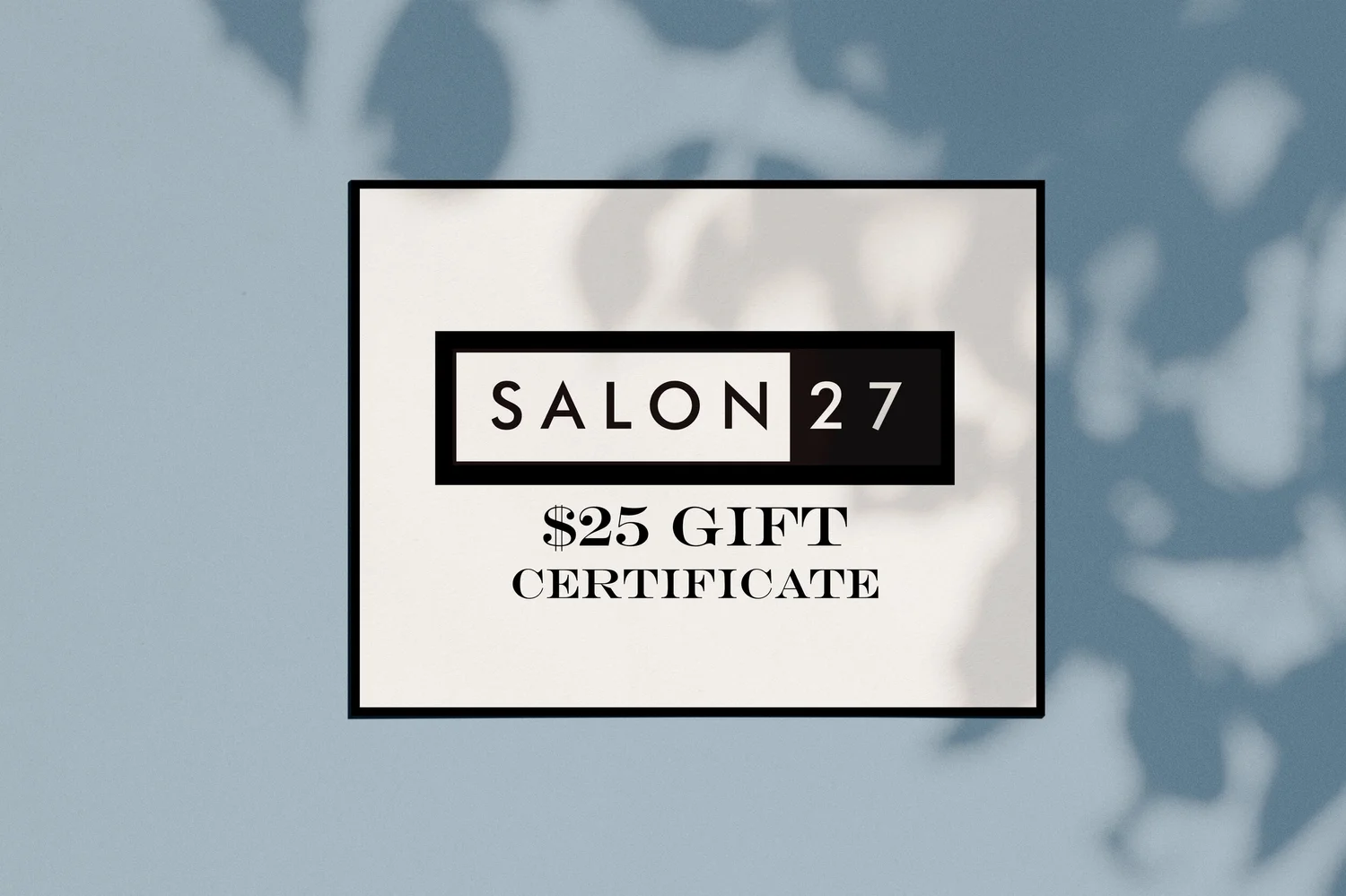 Salon 27- $25 Gift Card — Salon 27