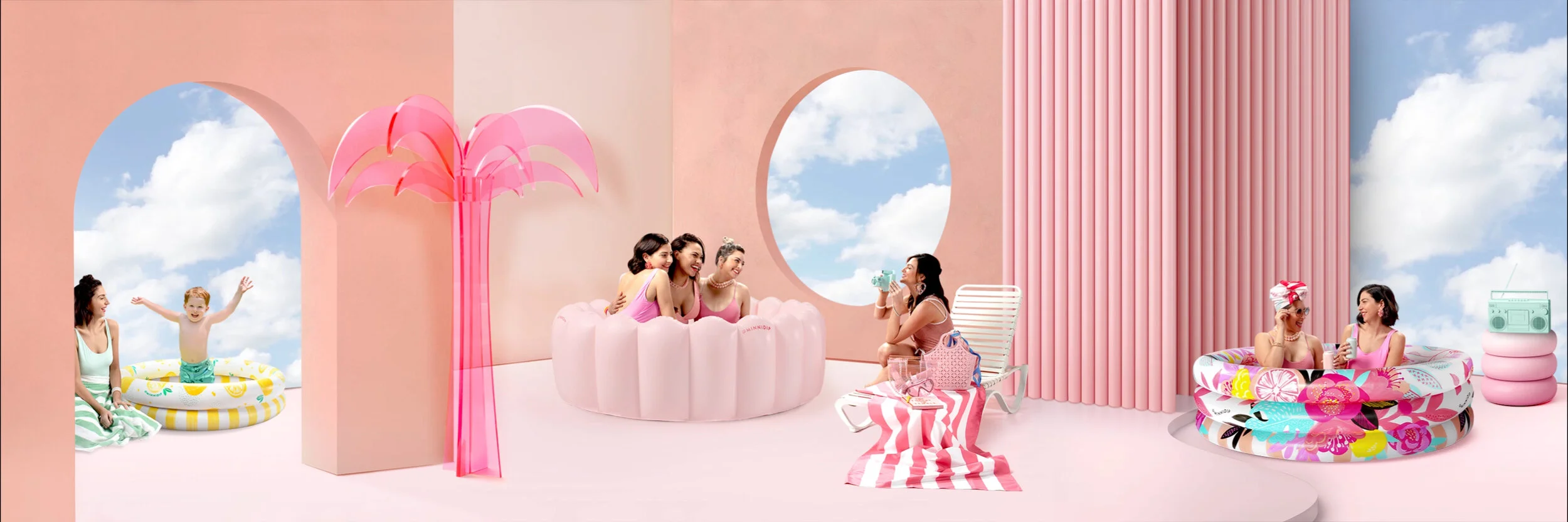 MINNIDIP LUXE INFLATABLE POOLS BY LA VACA