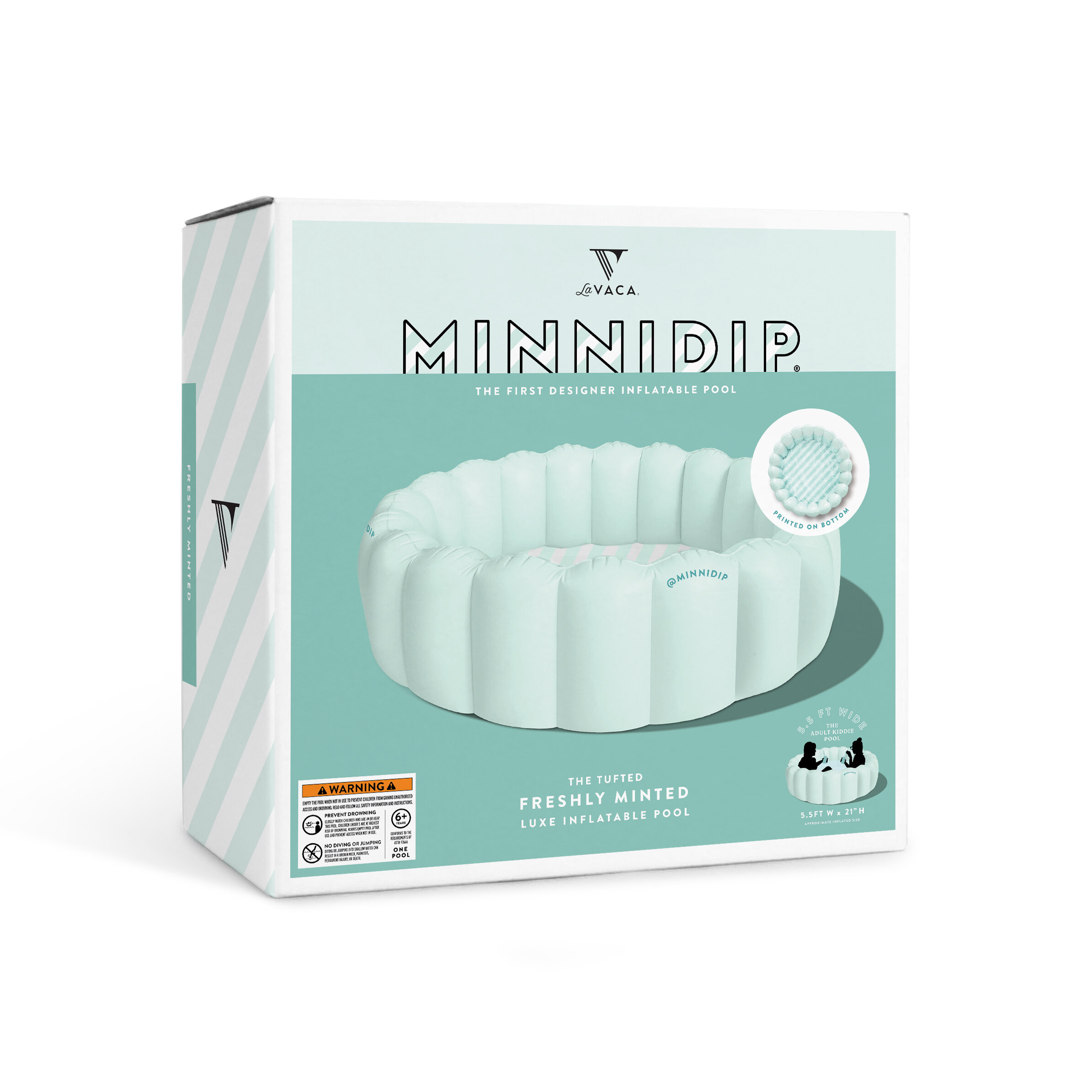 the FRESHLY MINTED luxe inflatable pool — MINNIDIP LUXE INFLATABLE POOLS BY  LA VACA