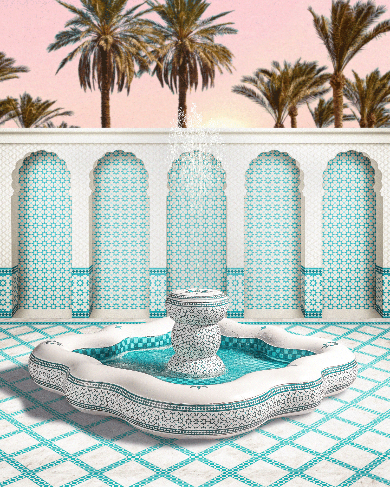 inflatable pool fountain