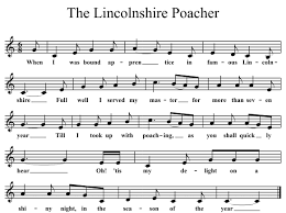 The Lincolnshire Poacher melody sheet music