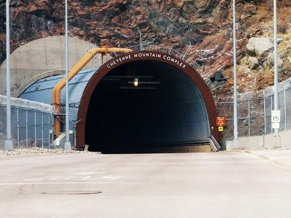 Source: NORAD - Cheyenne Mountain Complex - Main tunnel entrance
