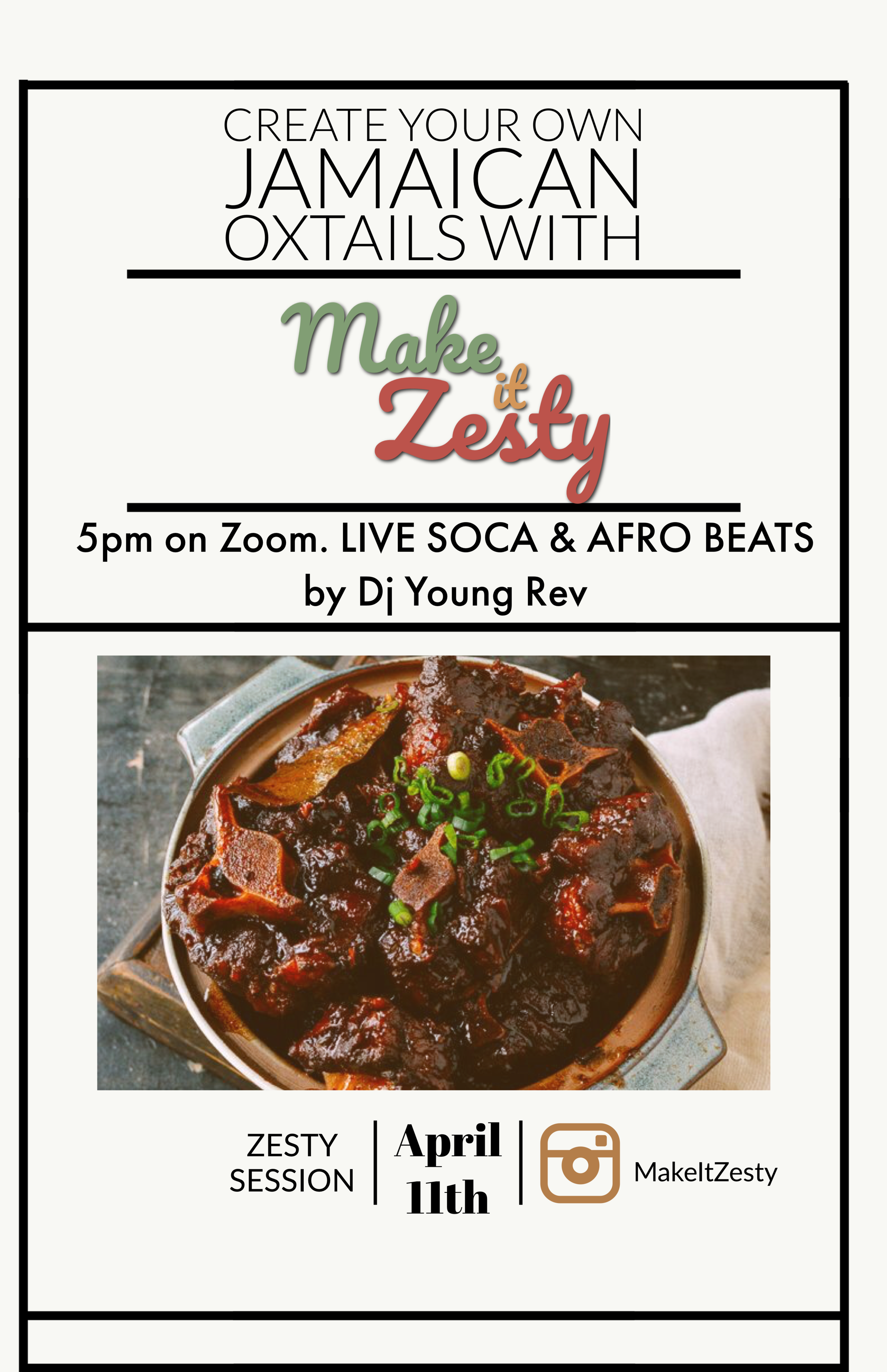 Create your own homemade Oxtail dish with Chef Miz