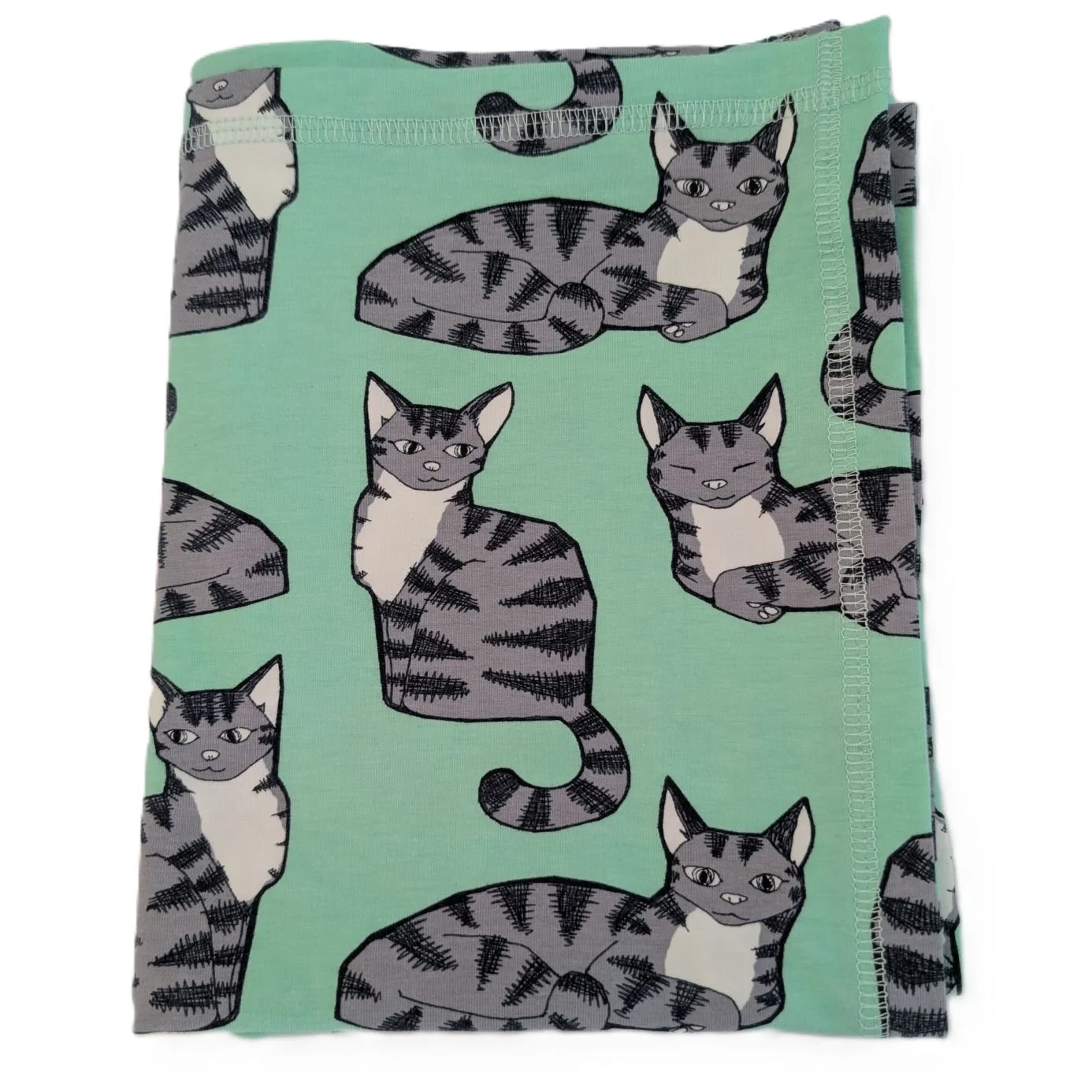 Lucille Avenue Minty Tabby Hair Towel for Curly Hair.jpg