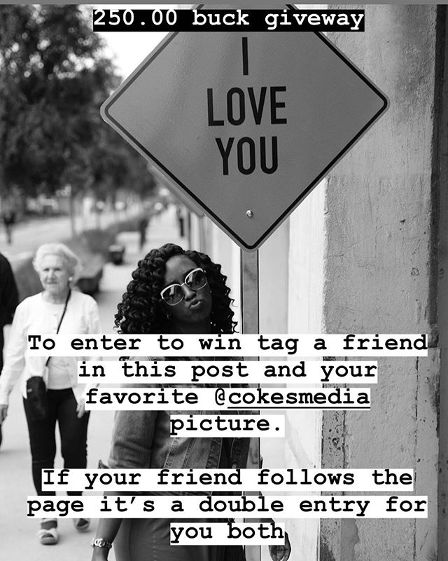 We&rsquo;re giving away some 💰. 250.00 to be exact. To enter tag a friend in this post and your favorite @cokesmedia picture.  If your friend follows, that&rsquo;s a double entry for you both. #money #giveway #blackphotography  #614artists #ohio #fr