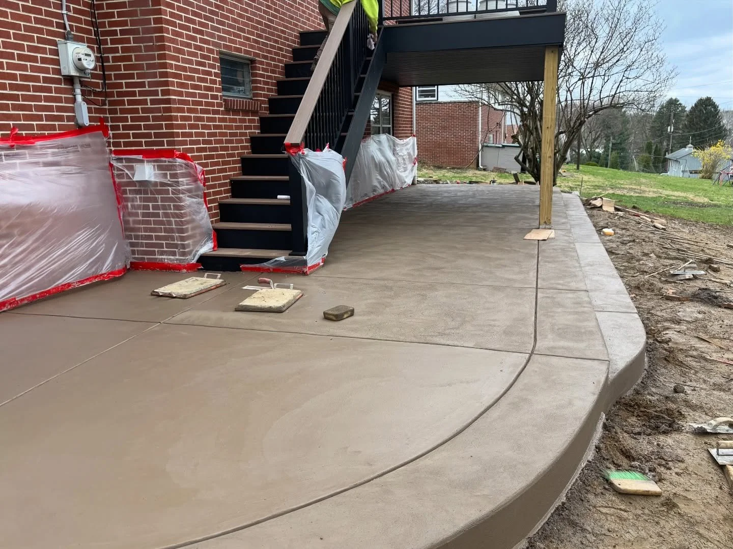 Residential patio formed and poured last week in time for spring.
.
.
.
.
.
#concrete #lancasterpa #customconcrete #concretepatio #outdoorliving