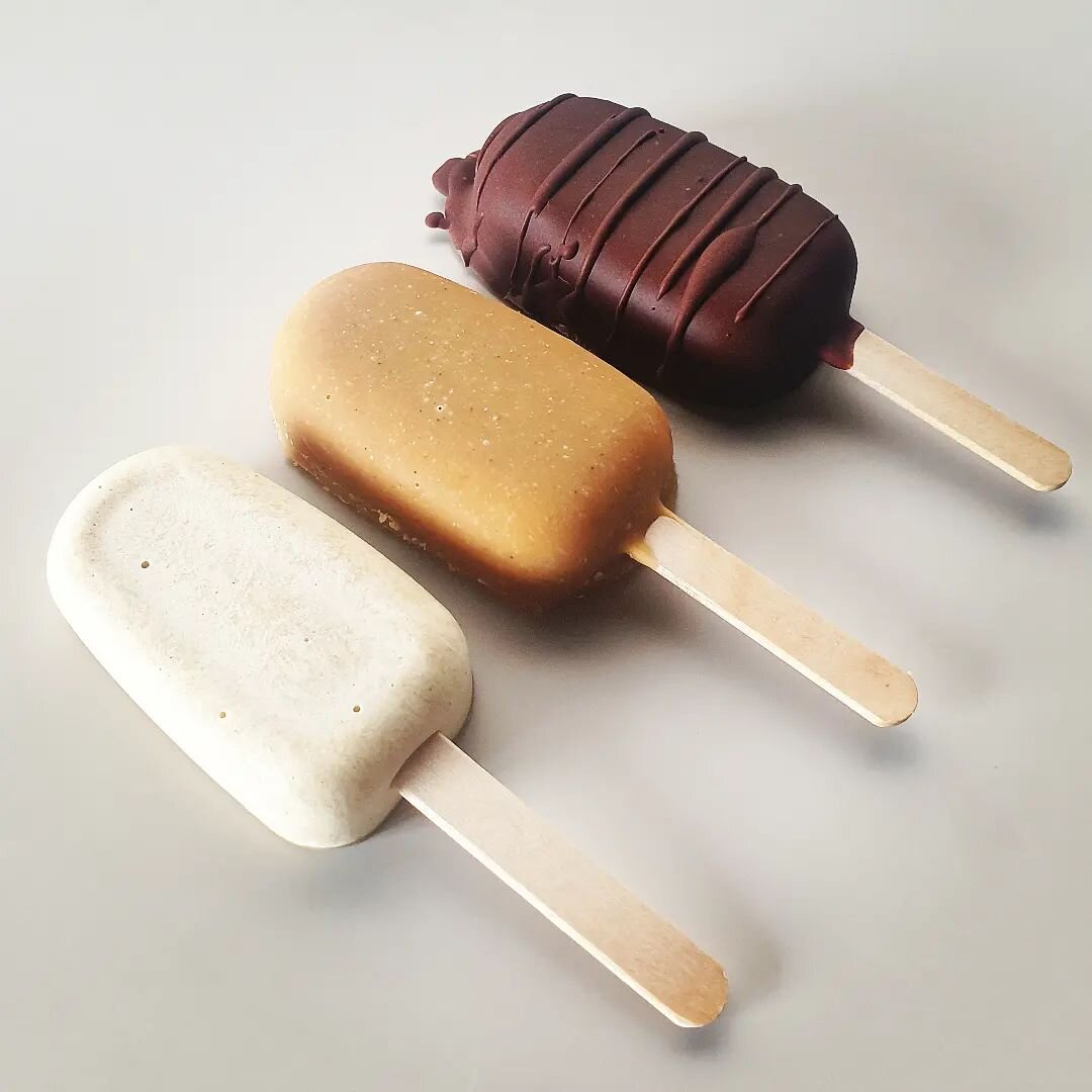 PROGRESSION.🍯
&bull;
&bull;
&bull;
Our nourishing take on the indulgent Magnum Ego... 
🍦vanilla nice cream
🍦tahini caramel
🍦raw dark chocolate 
&bull;
&bull;
&bull;
Organic wholefoods, vegan, paleo, refined sugar free.🌿
*only available at GR hea