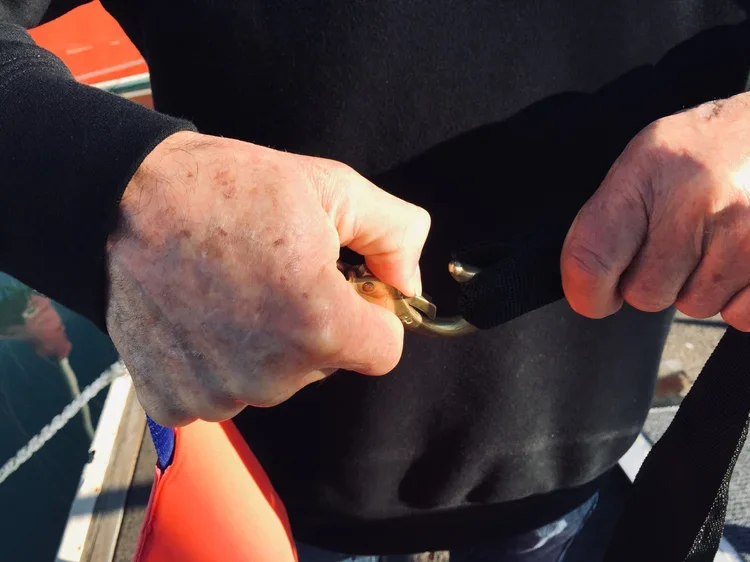 Clip the tube in place