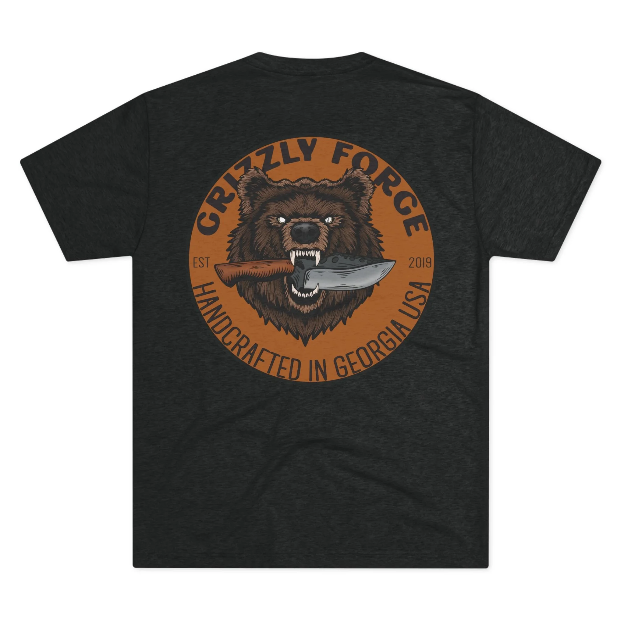 GRZFG Bear Emblem Unisex Tri-Blend Crew Tee