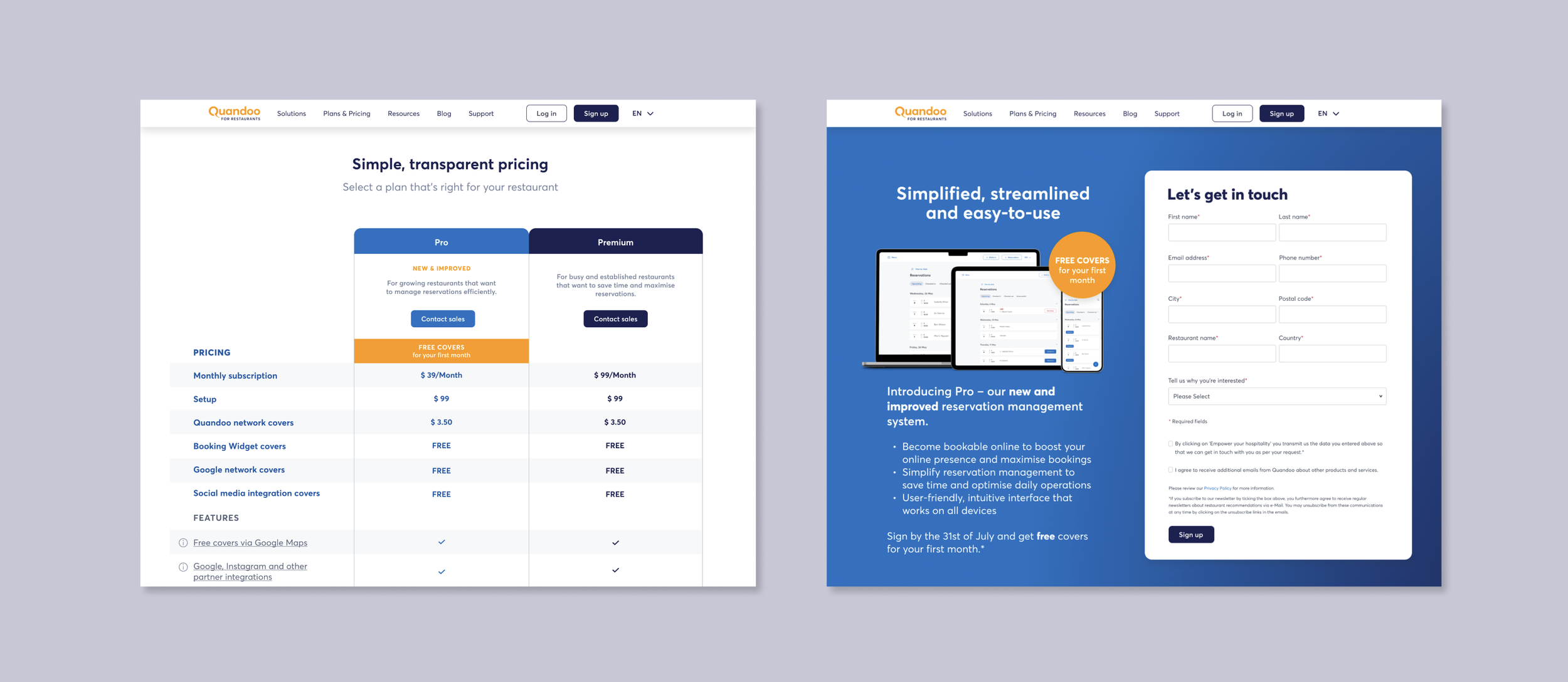  Pricing &amp; Landing Page Design 