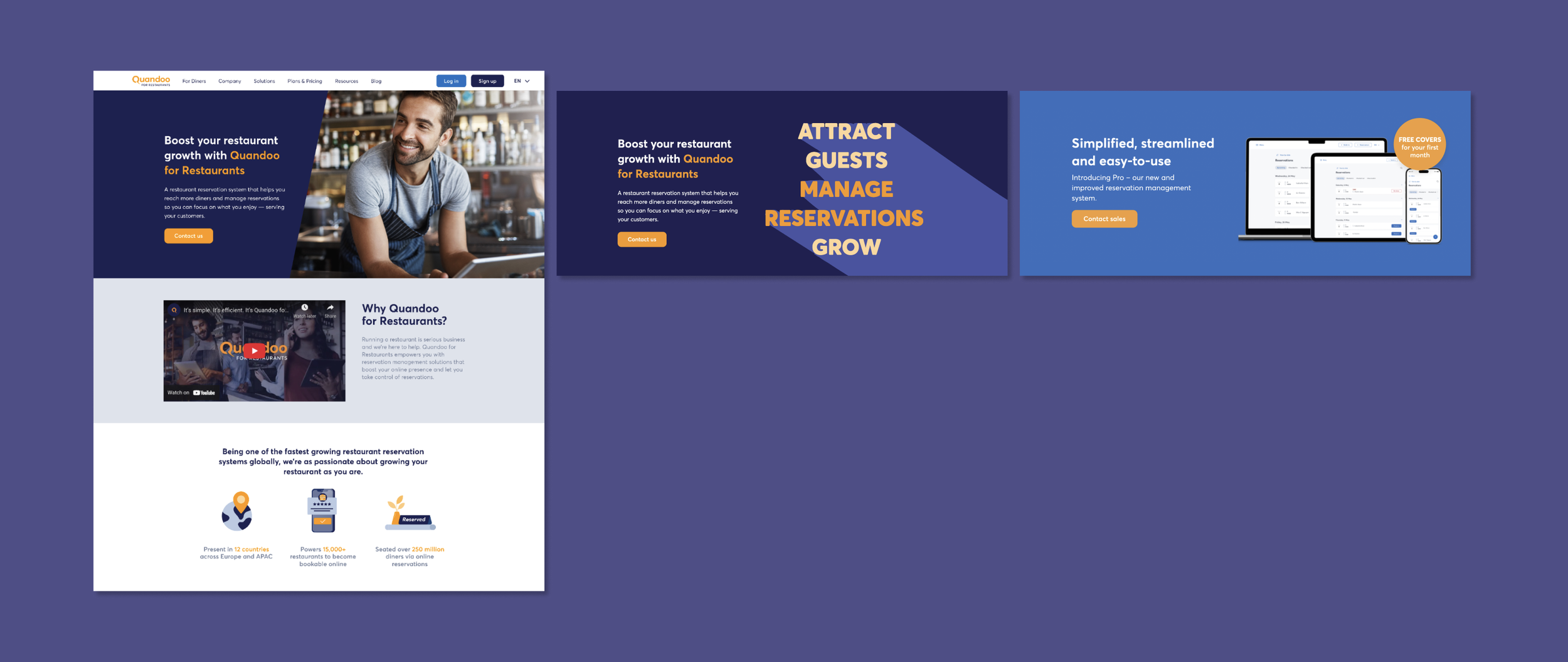  Website - Homepage &amp; Header Design 