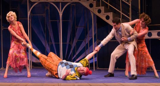 From left: Zophia Gozynska, Larry Coen, Dan Roach, and Jennifer Ellis in Commonwealth Shakespeare Company’s “The Comedy of Errors.’’ (Photos By Andrew Brilliant/Brilliantpictures Inc.)