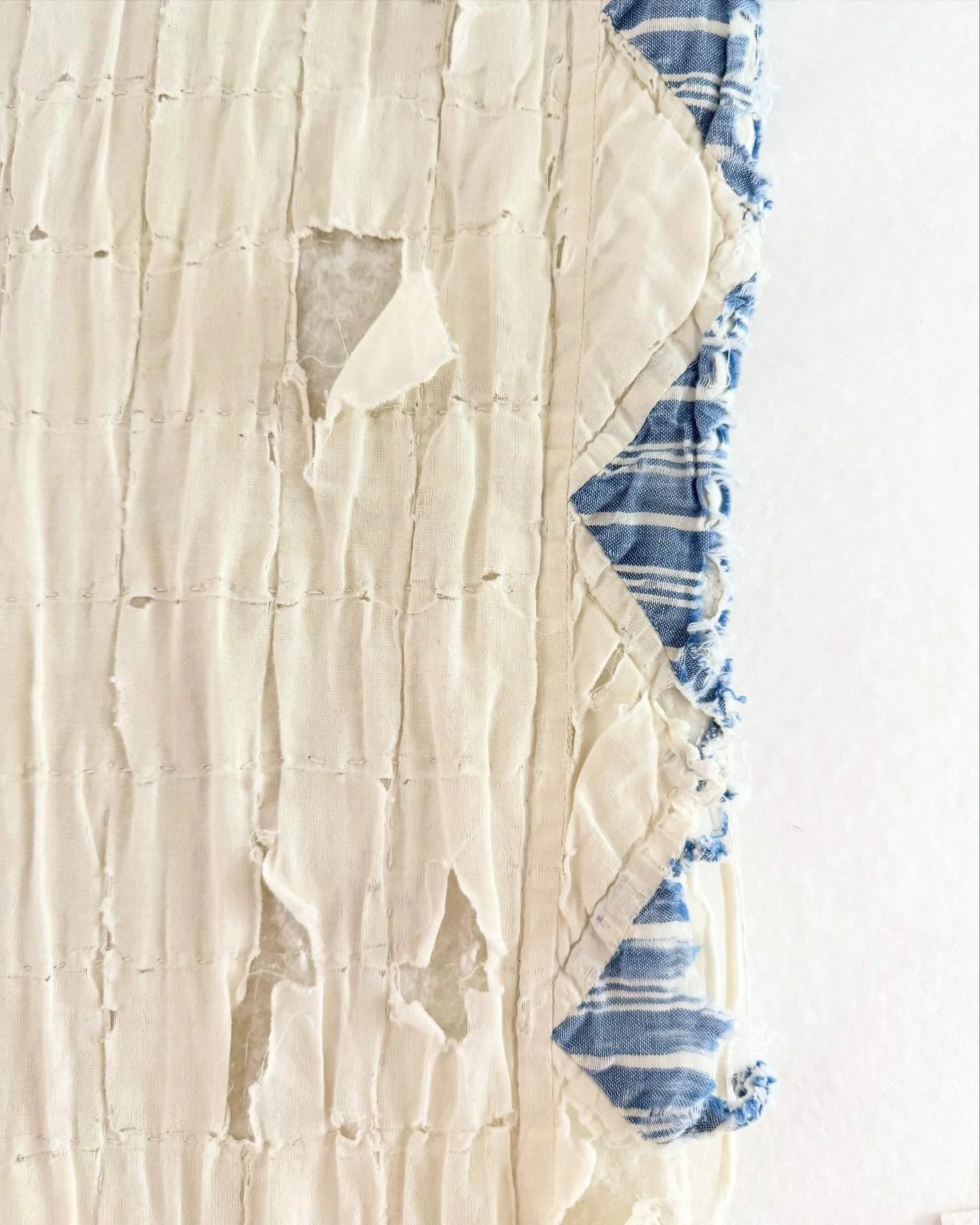 Quilt repair - I&rsquo;ve had this quilt for a little over 20 years. It was mine when I was a teenager, and now it belongs to my almost teenage (😳) son. 

I asked his permission to do some major work on it, making sure he knew that it would look ver