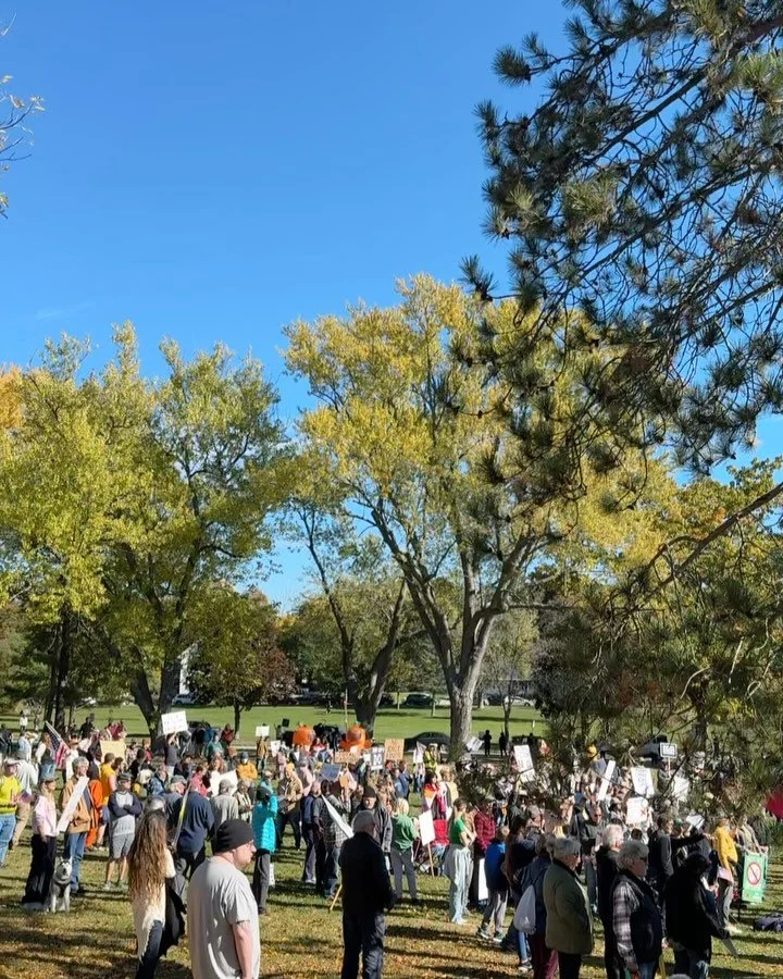 October 18 - No Kings Protest
Bangor, ME

Even in a small town, the No Kings protest had an amazing turnout. People kept arriving after I took this video.

✨

When fear is predominant, connection can feel impossible. 

Connection is what we need most