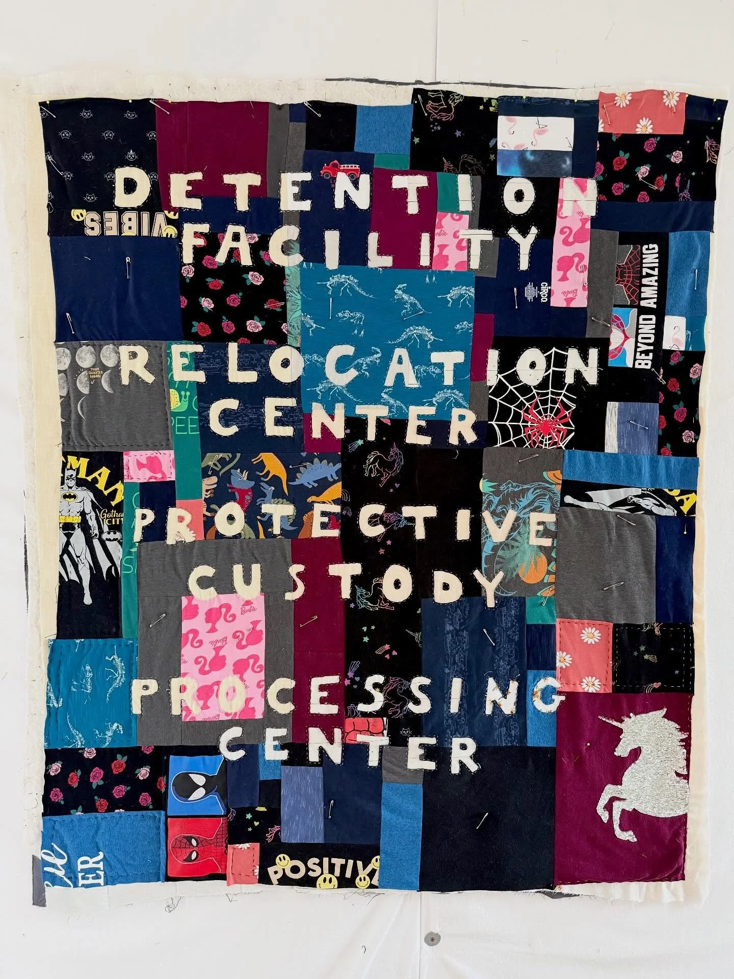 The euphemisms make them sound ok. 

This is not ok. 

Call them what they are.

This particular one is a four hour drive from my home. 

It&rsquo;s here. 
It&rsquo;s real. 
Call it out. 

.

Quilt still in progress.