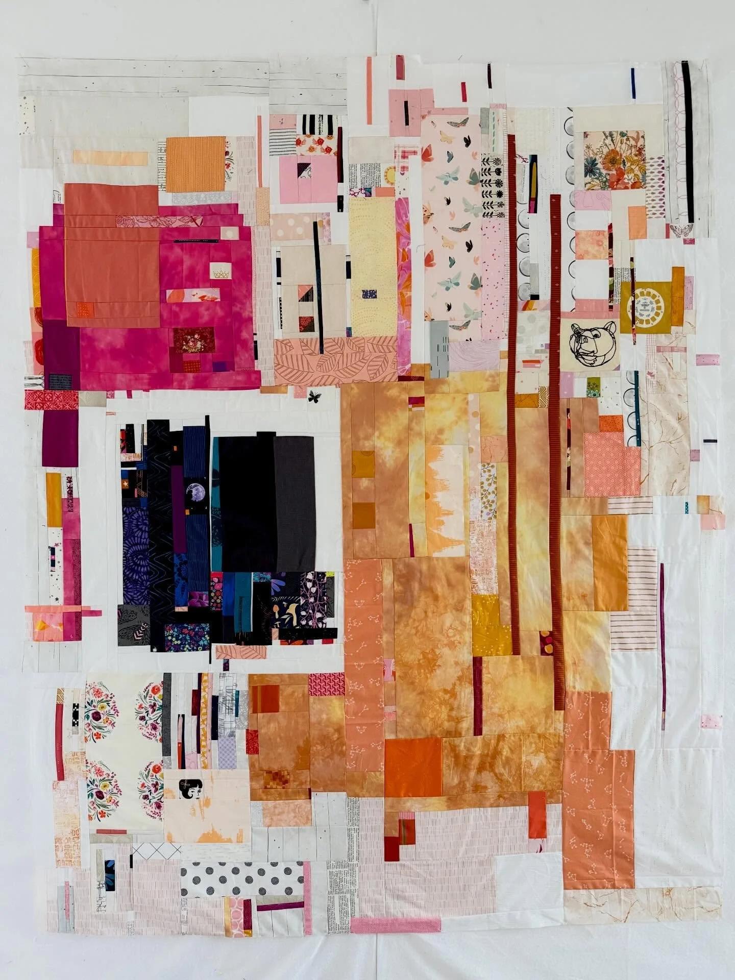 This top is now fully pieced ✨ 

I plan to add embroidery, though exactly what it&rsquo;ll say and where the word placement is, I&rsquo;m not fully decided on yet. 

#quilting #sewing #quilts #quilter #workinprogress