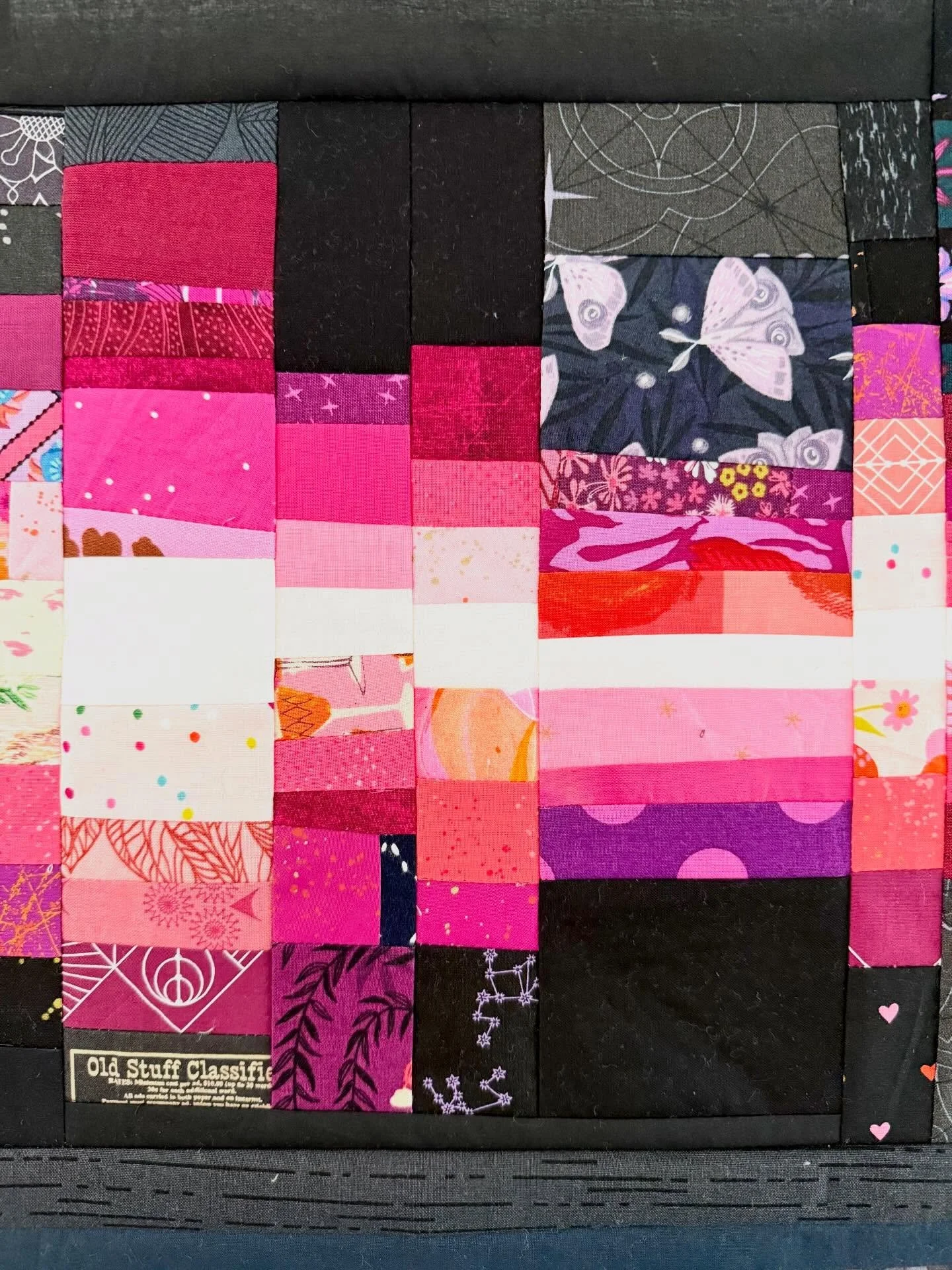 #quilting #quilter #neon #scrappy #scraps