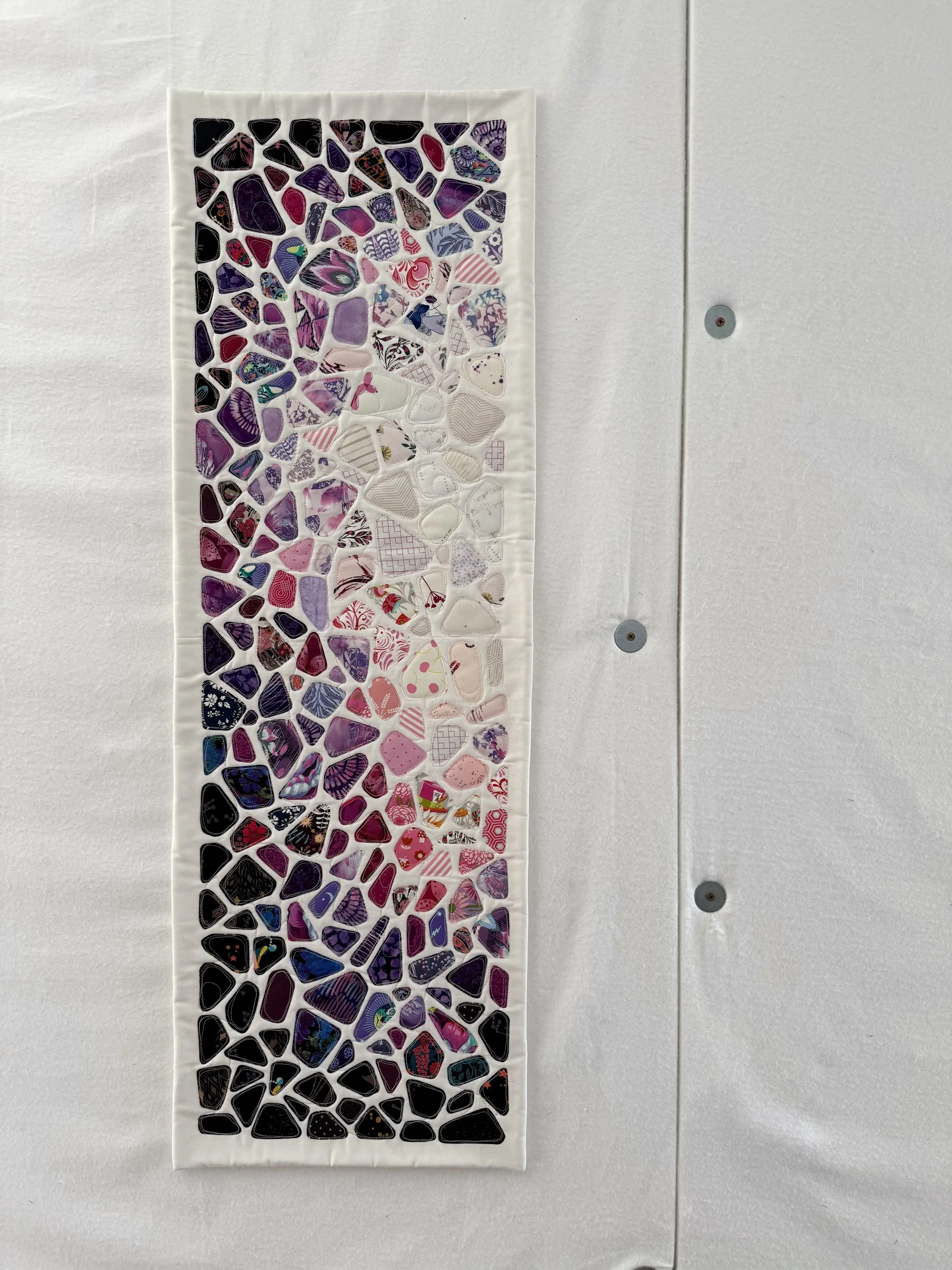 Seaglass Quilt No. 87 - 13.5" x 41"