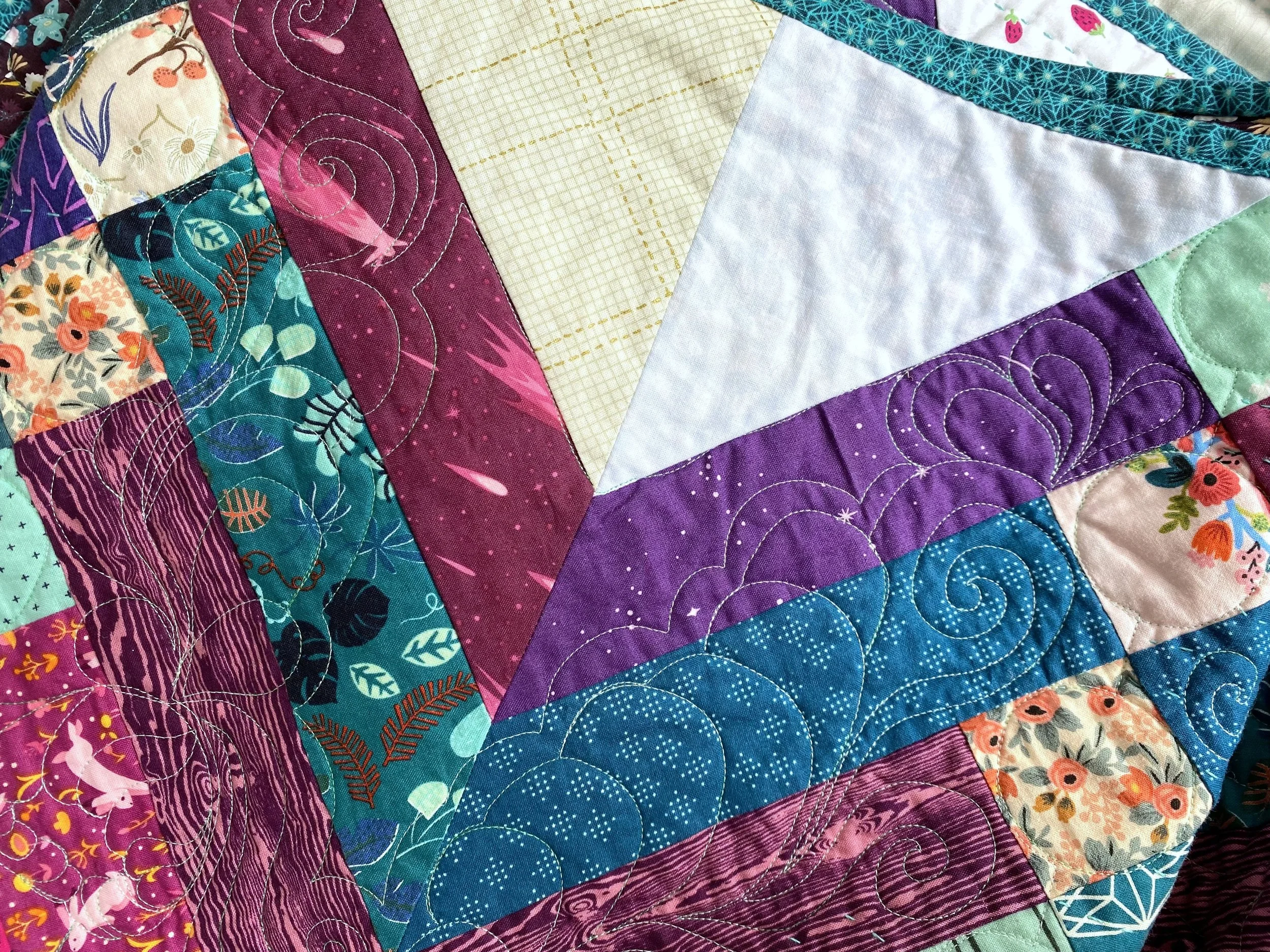 Hand and Machine Quilting that Complements Itself. — Exhausted Octopus