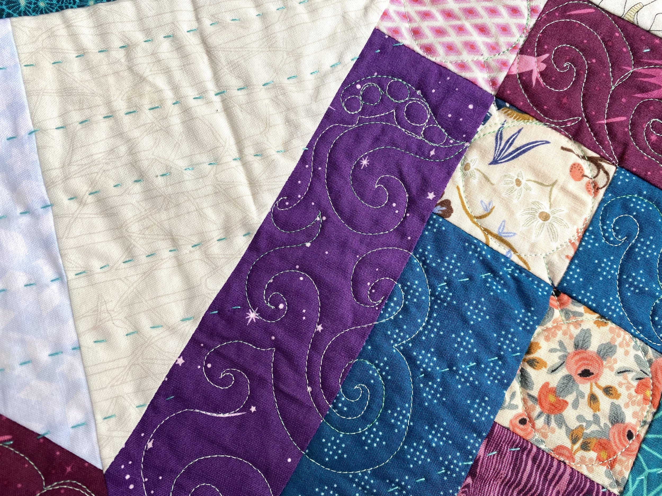 Hand and Machine: Quilting that Complements Itself. — Exhausted Octopus