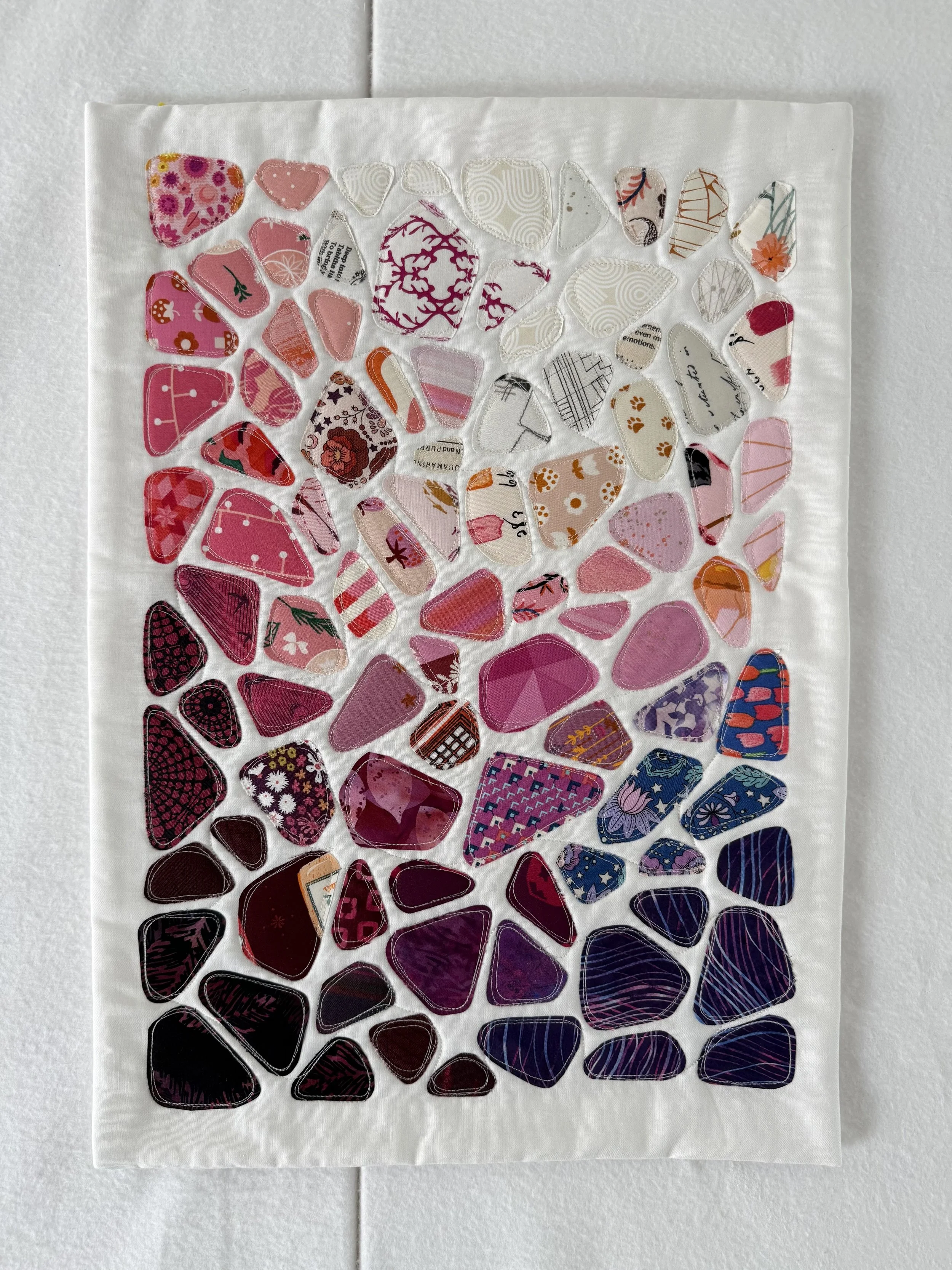 Seaglass Quilt No. 92 - 14" x 19.5"