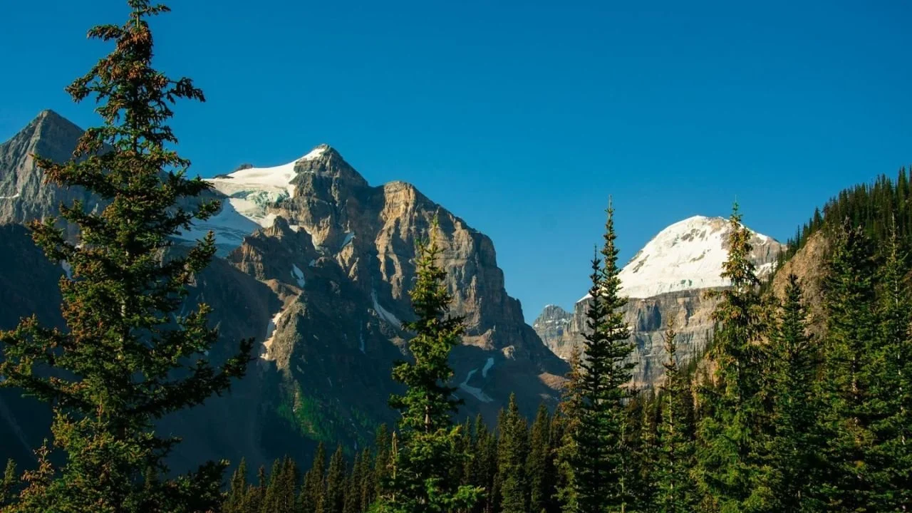 A view of Banff National Park. I have sent you lots of images last week so there should be some better ones. 