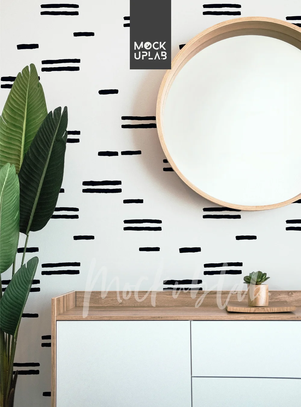 Wallpaper Mockup Vertical Interior Bedroom Wall Mockup • The MockupLab —  Erin Kendal | Surface Pattern Designer
