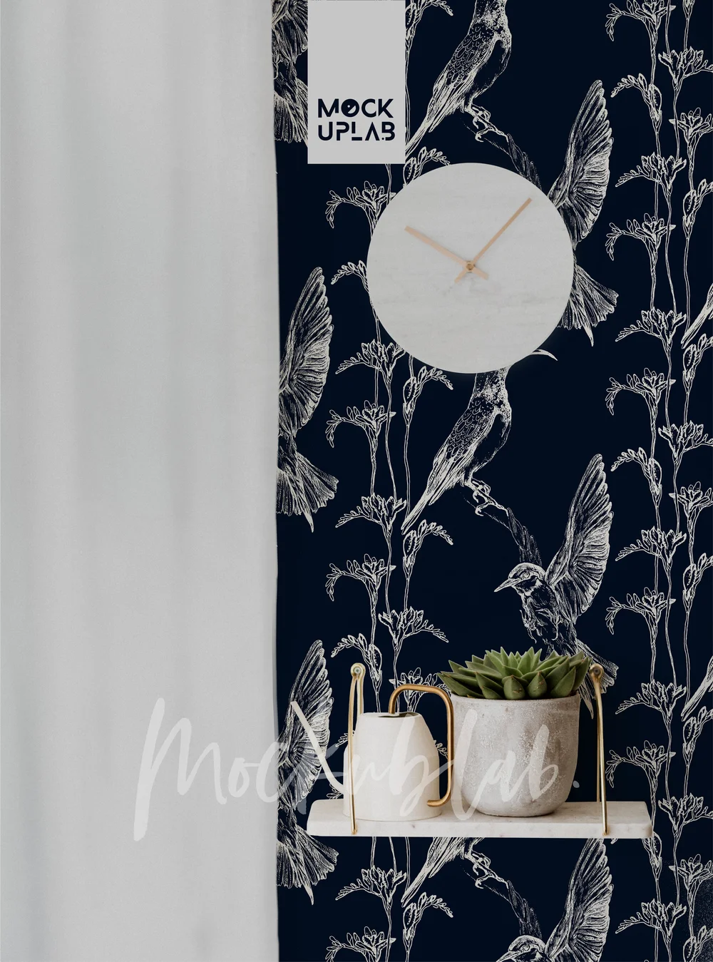 Wallpaper Mockup Home Interior Vertical Wall Mock up • The MockupLab — Erin  Kendal | Surface Pattern Designer