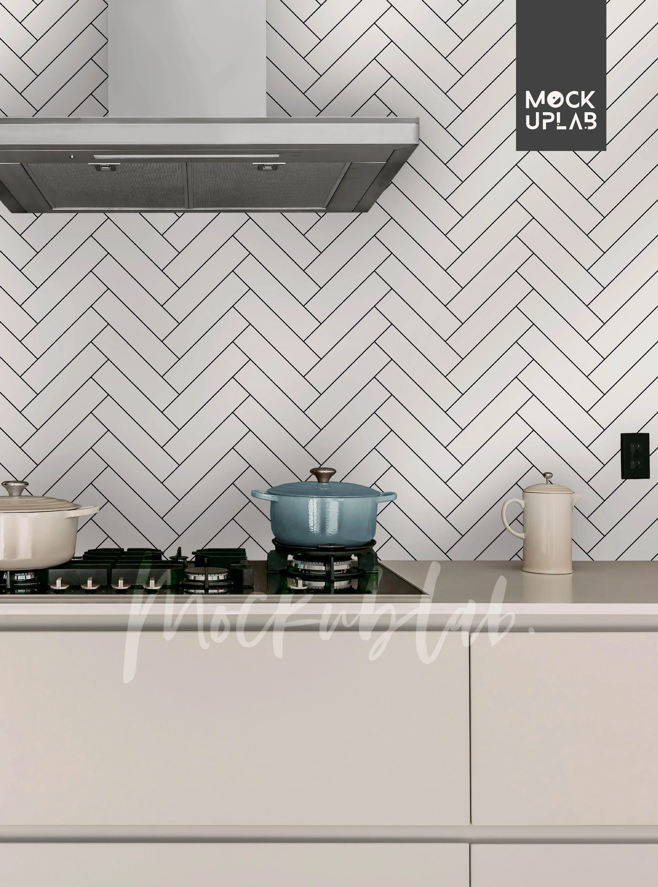Realistic wall mockups for surface pattern designers. Perfect for mural