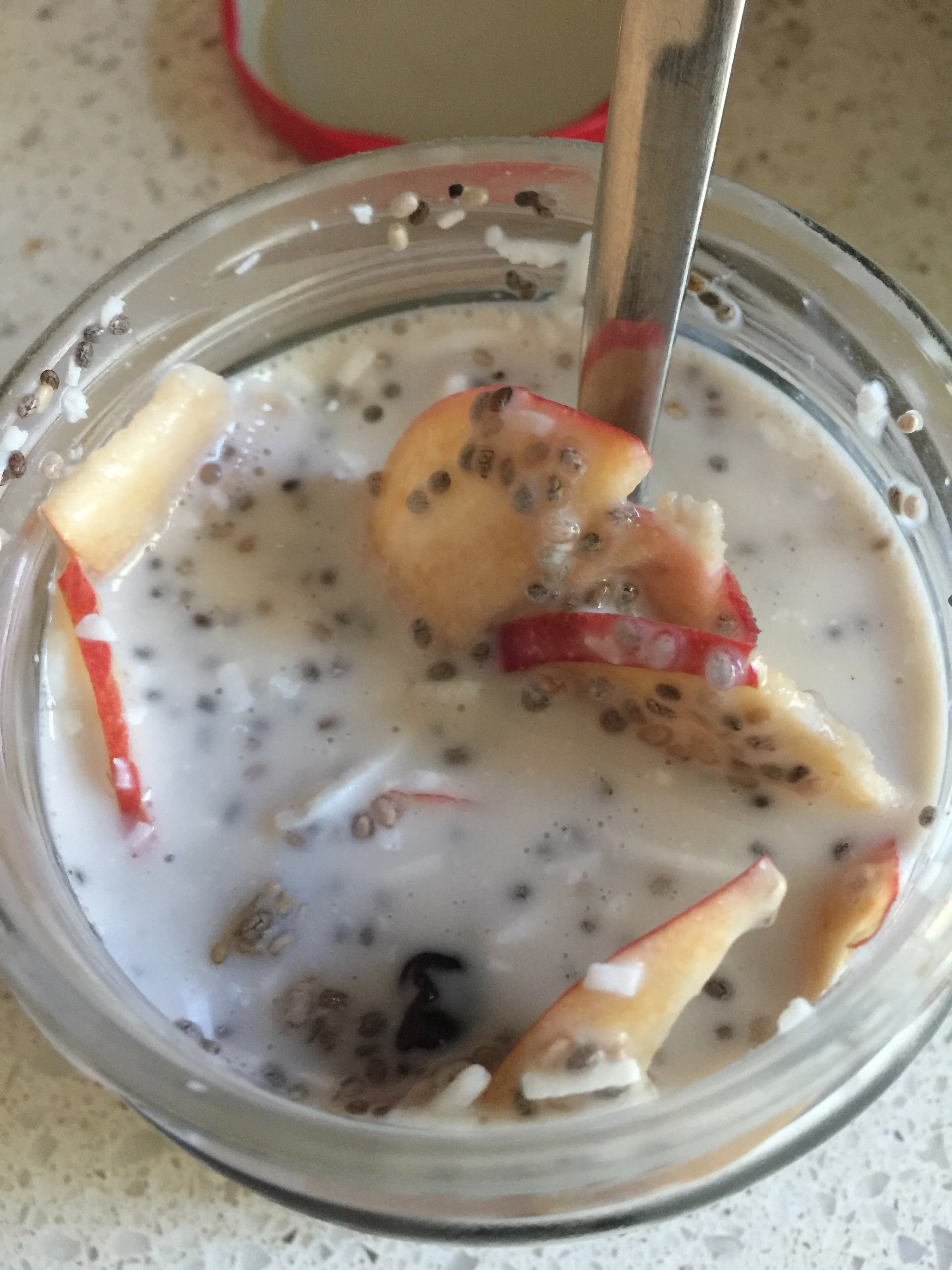 Chia seed pudding for breakfast