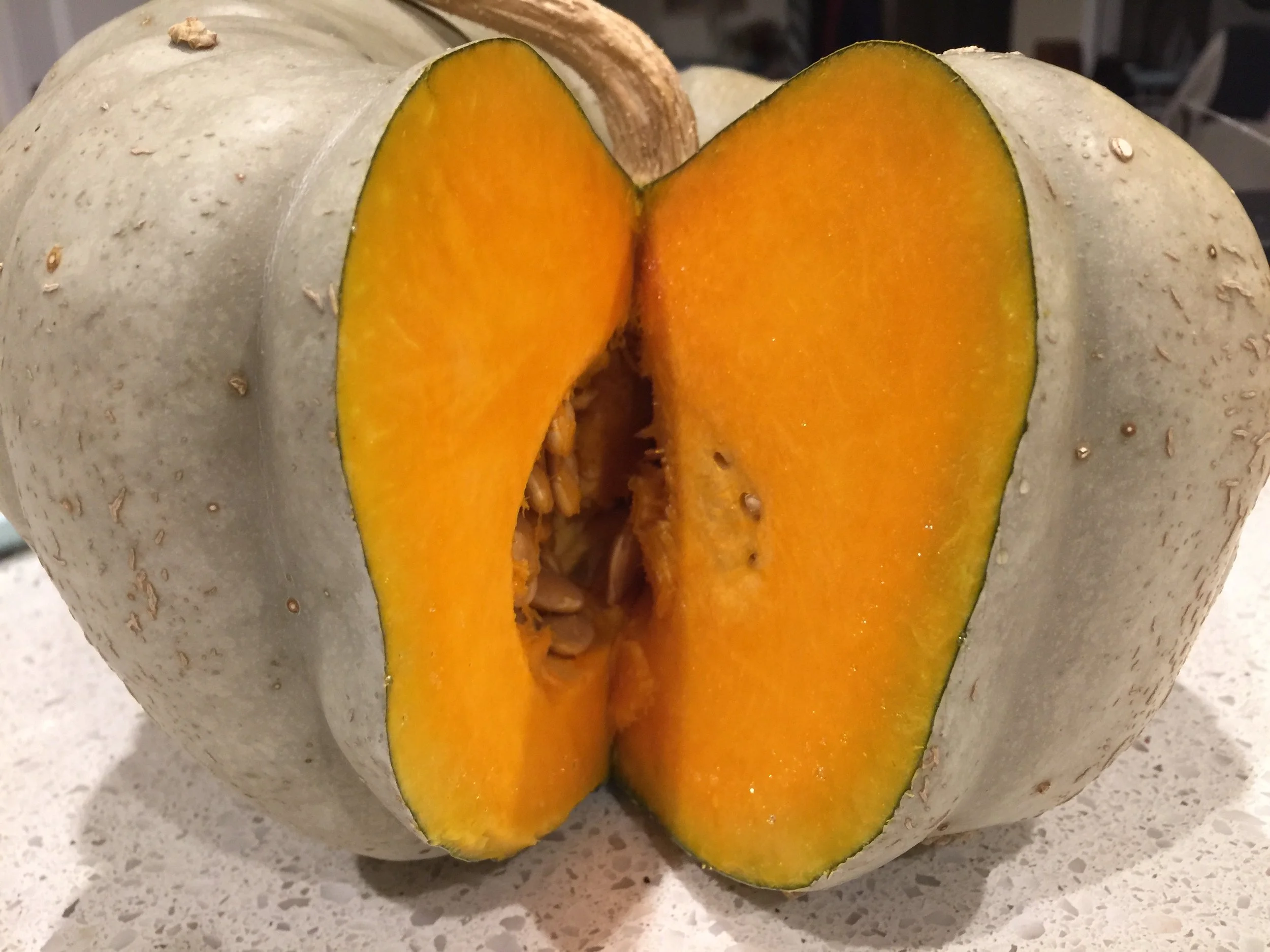 Home grown organic pumpkin