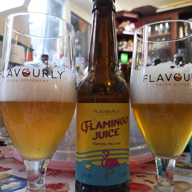 Flamingo Juice from @flavourlyhq. What I was expecting from the description. The #mango is too overpowering for me. Probably good if you like tropical beers #beer #ipa #tropical