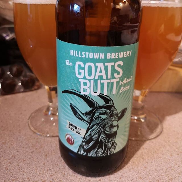 A nice refreshing #wheat #beer called Goats Butt fro @hillstownbrewery #wheatbeer #weiss #weissbeer #goatsbutt