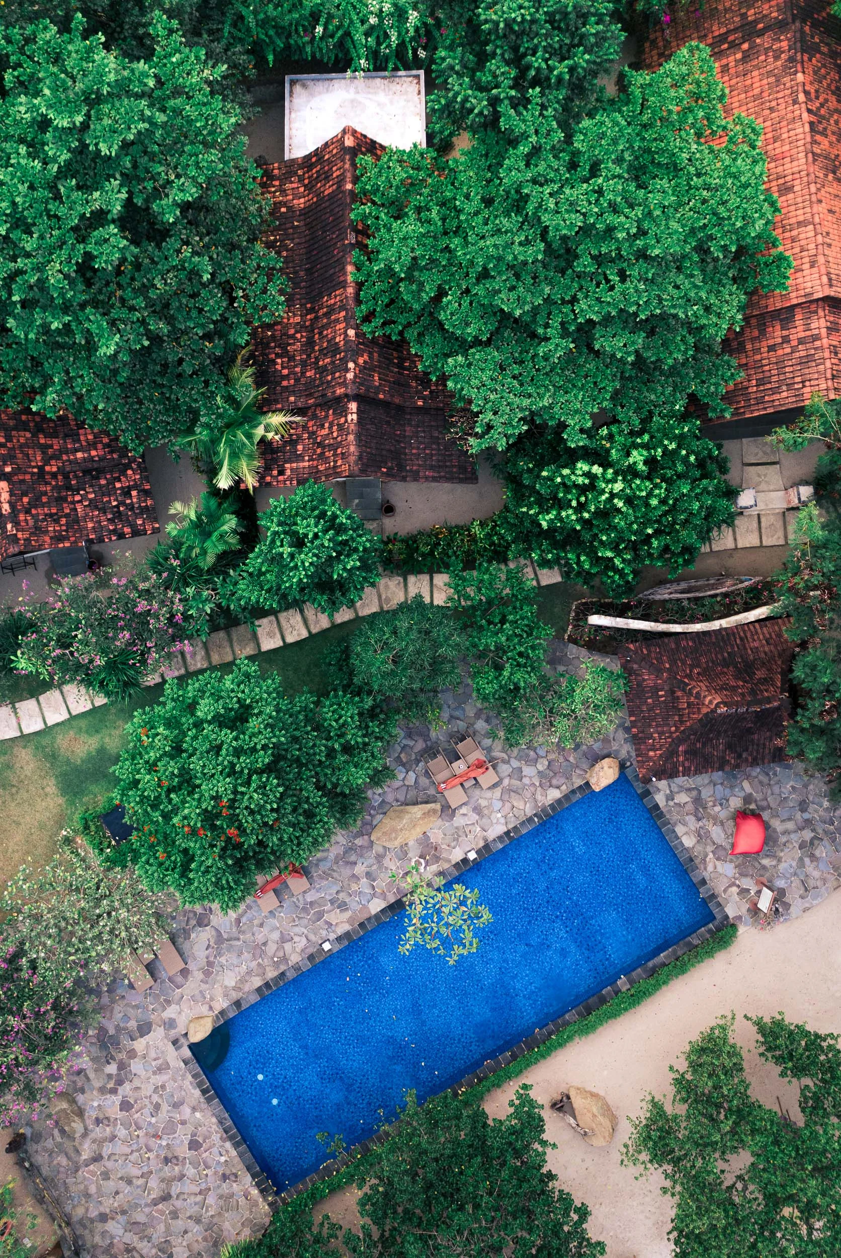 tropical oasis backyard on Plataran Komodo Bali Brad Walls