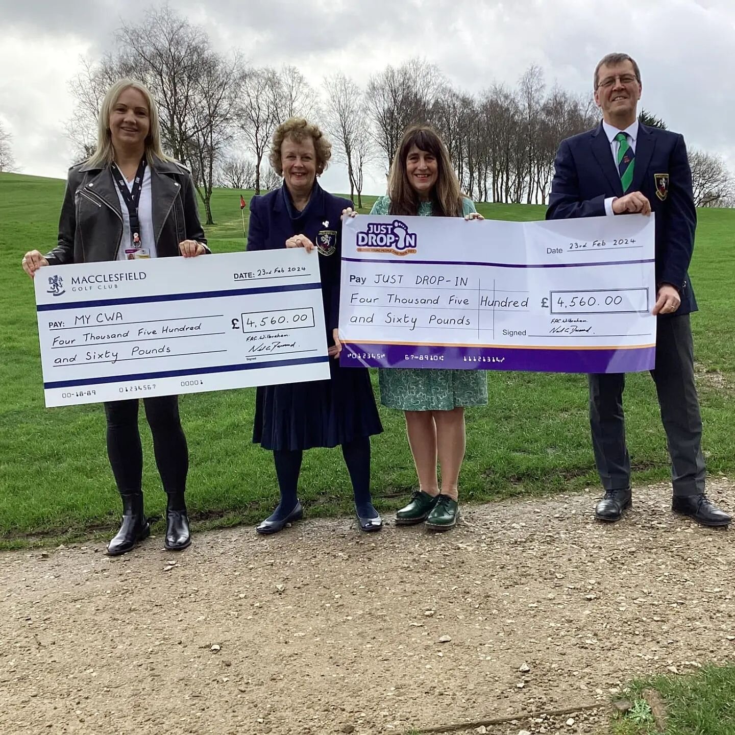 Huge and heartfelt thanks to @macclesfieldgolfclub for their support over the past year&nbsp;❤️&nbsp;&ndash;&nbsp;we were delighted to accept your donation and cannot tell you how much your generosity means to us at a time when we've been given no ch