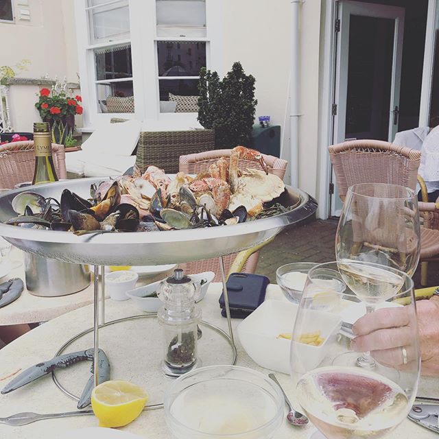 Just demolished a fabulous seafood platter at Espresso Seafood Bar &amp; Grill just across the road from The Habit #seafood #familymeals #devonfood