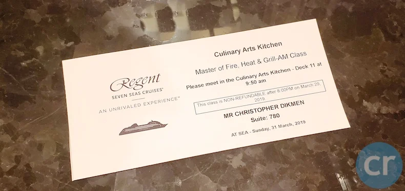 regent cruises, regent seven seas, seven seas explorer, cruise blog, seven seas explorer blog, cruise review, day at sea, culinary arts kitchen, transatlantic cruise, chris dikmen, rickee richardson